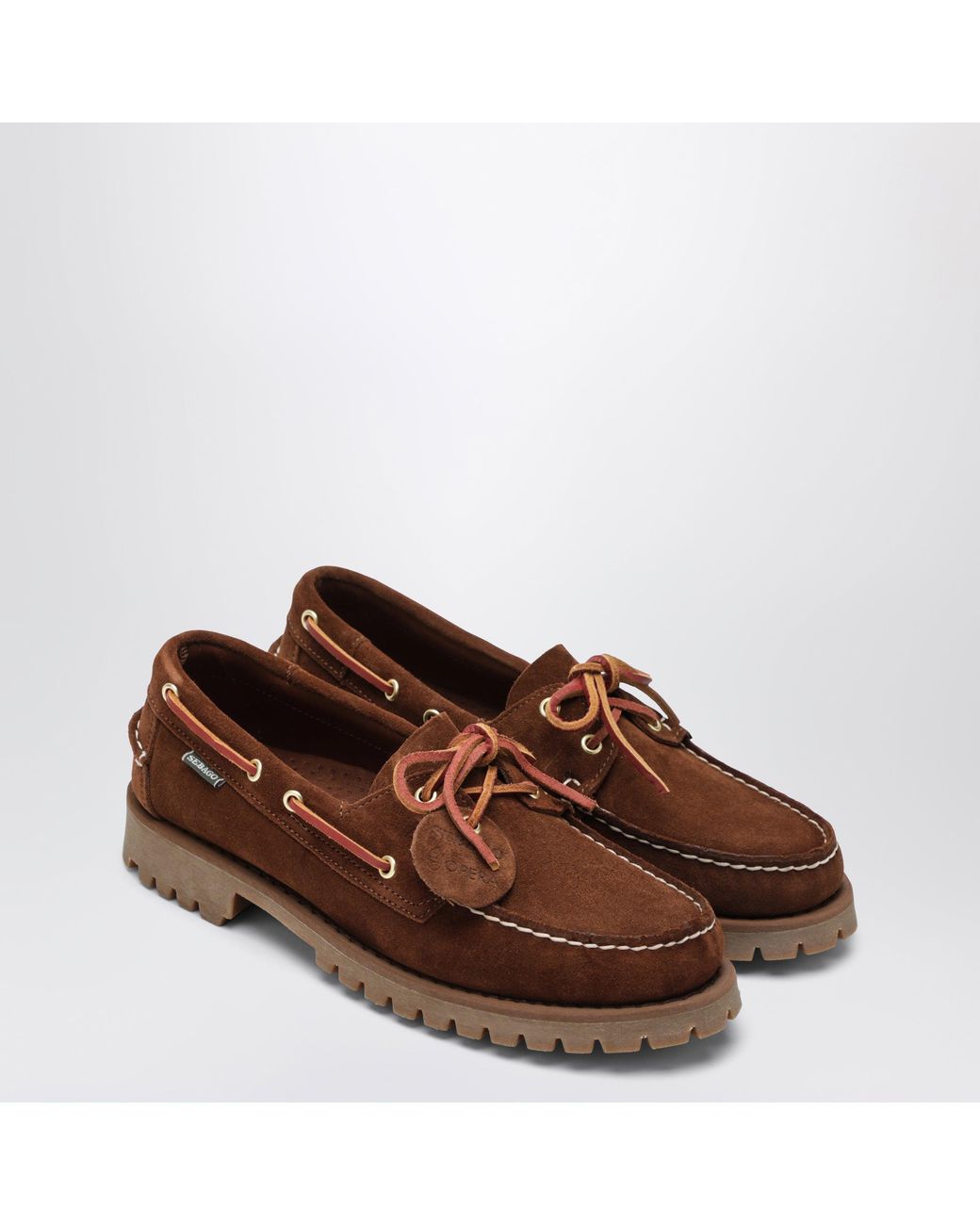 Sebago Brown Ranger Artisan Ox Suede Loafers for men