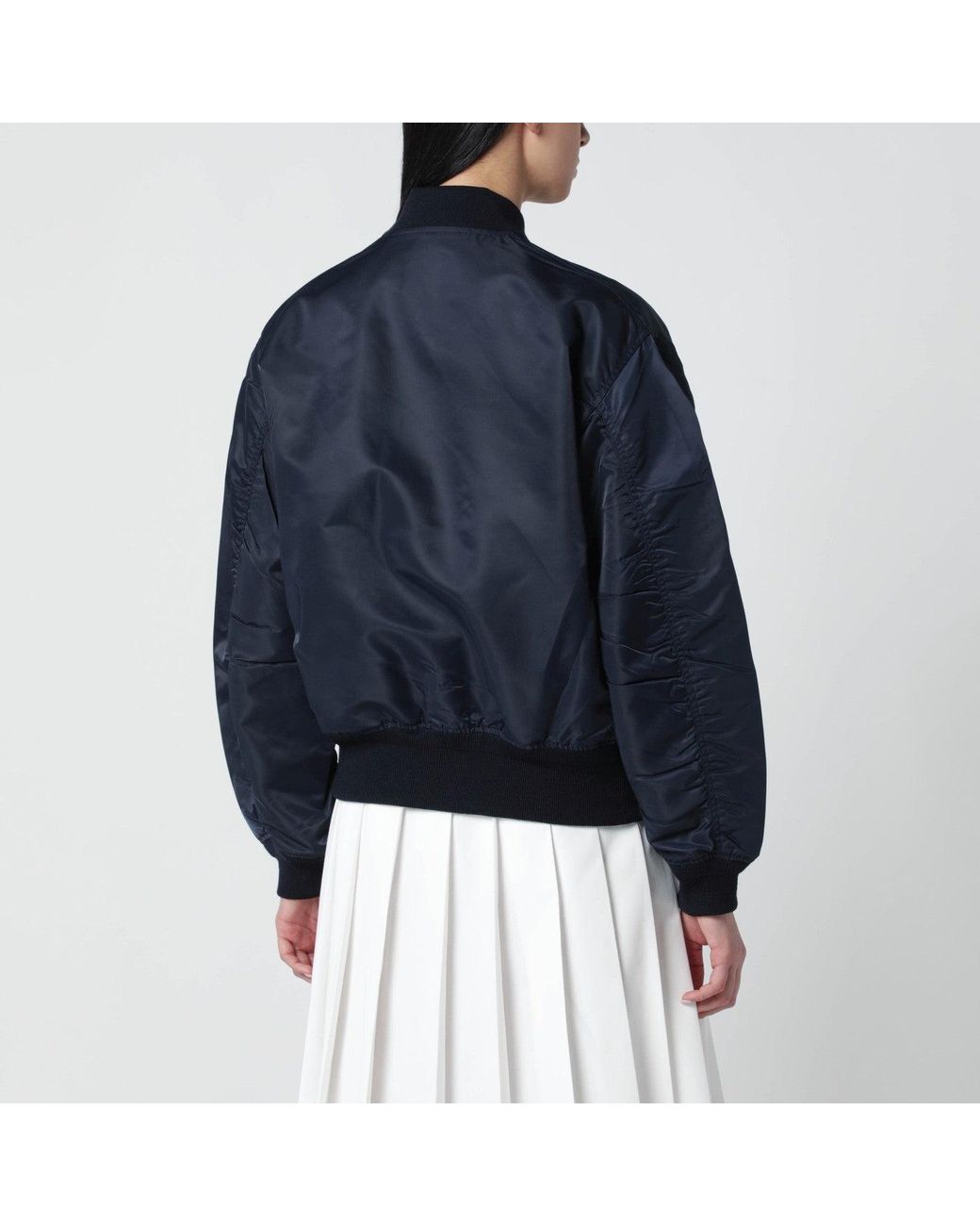 Prada Blue Re-Nylon Bomber Jacket