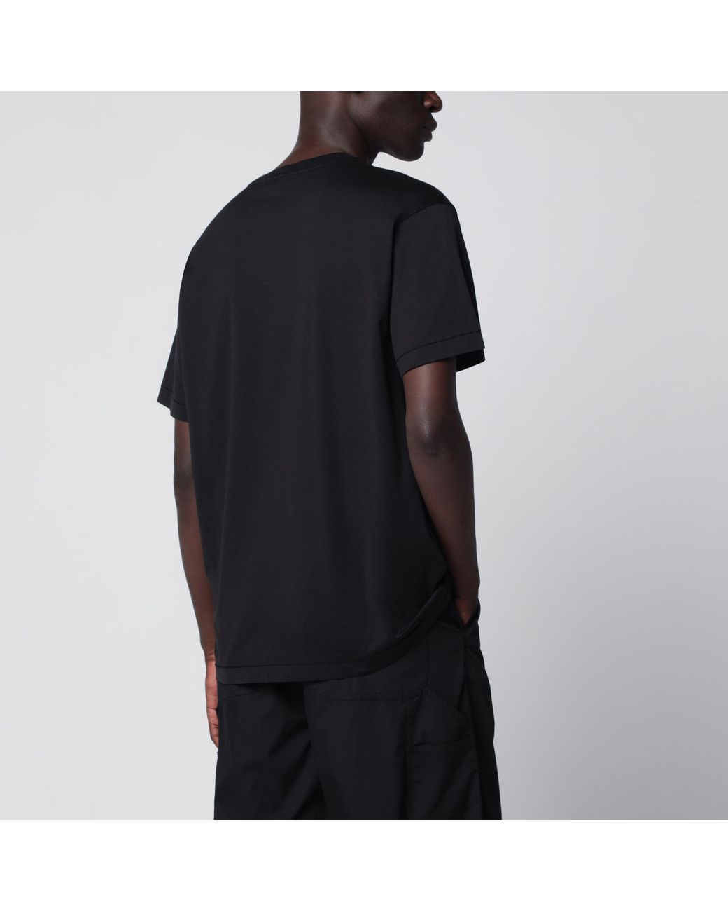 Stone Island Black Slim-Fit Cotton T-Shirt for men