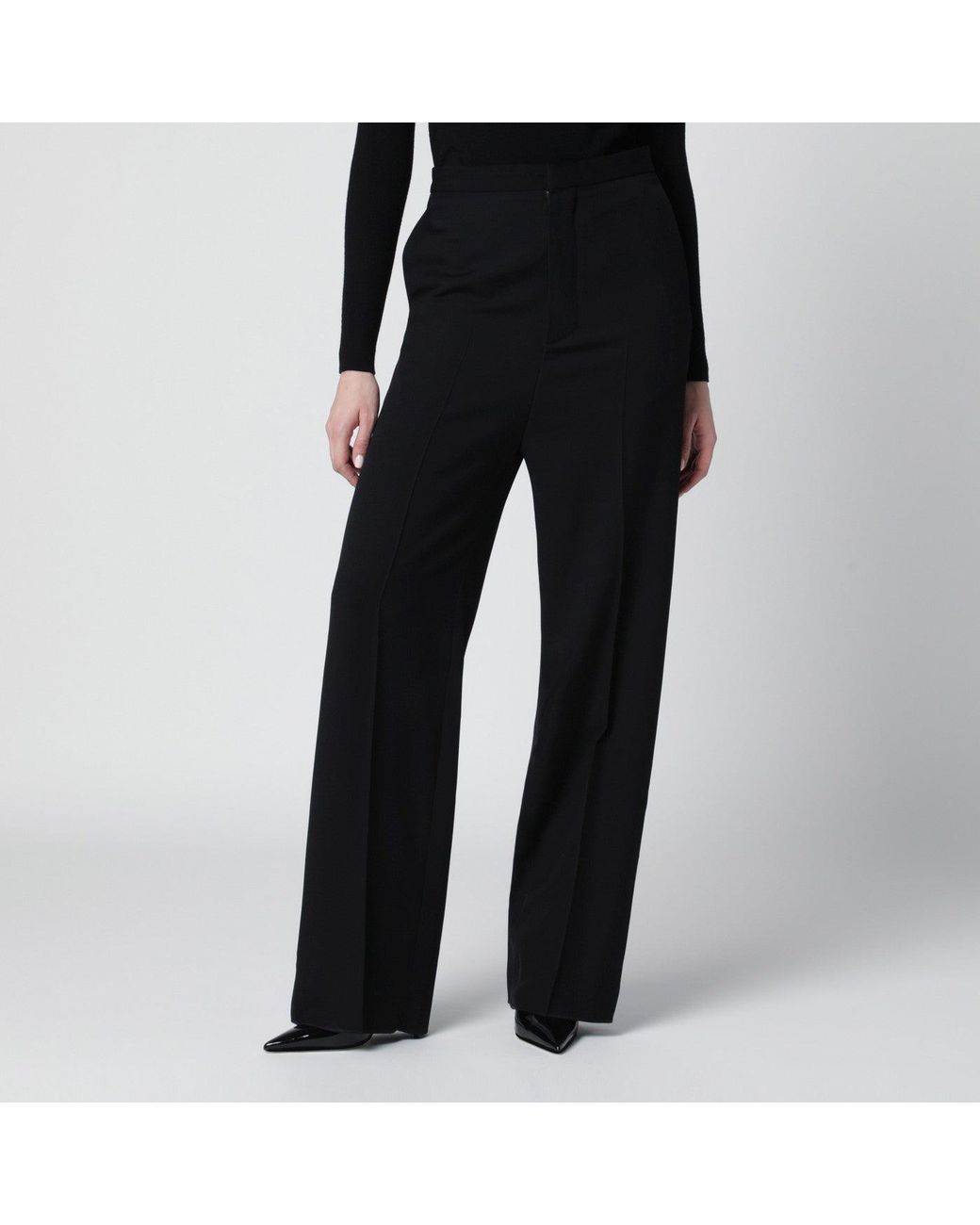 Balenciaga Black Wool Trousers
