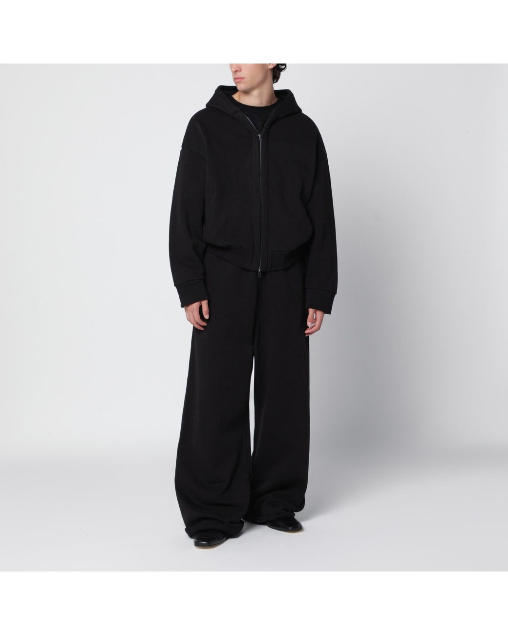 Entire studios Black Thermal Hood V2 Oversized Hoodie With Fixed Hood for men