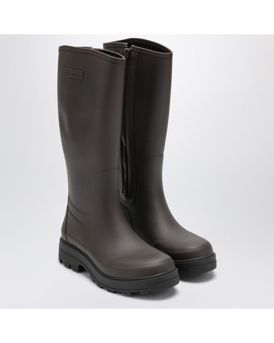 Tretorn Black Chocolate Halla Rubber Boots