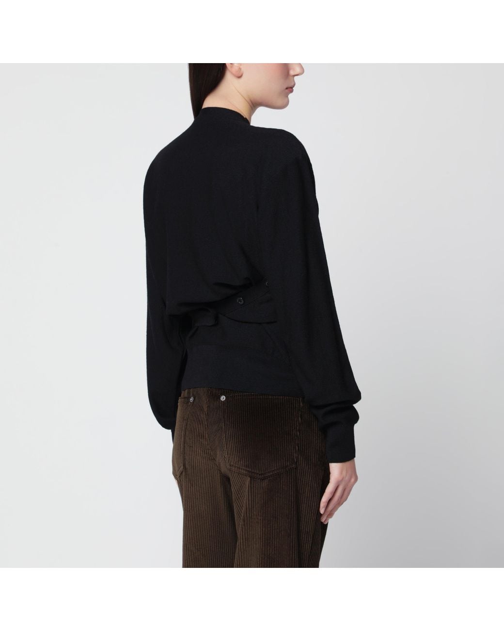 Lemaire Black Trompe L'Oeil Cardigan