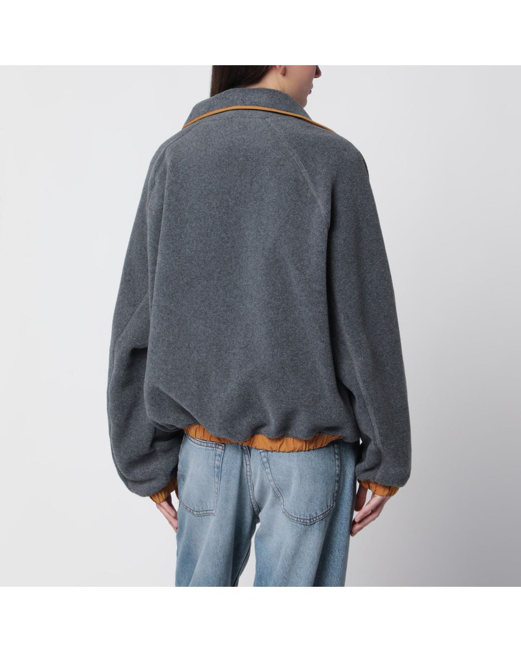 Ami Paris Ash Fleece Sweatshirt With Ami Patch in Blue | Lyst UK