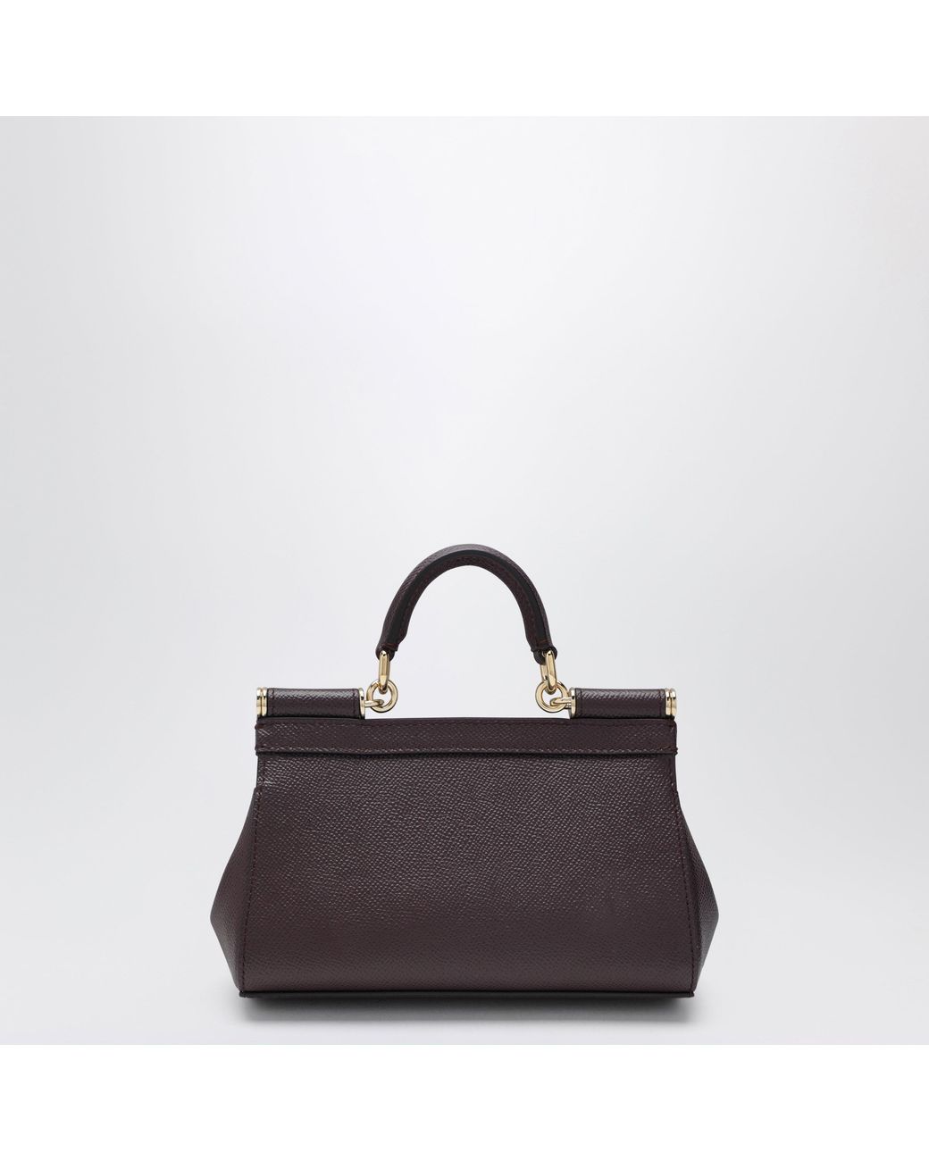 Dolce & Gabbana Black Small Sicily Top-Handle Bag