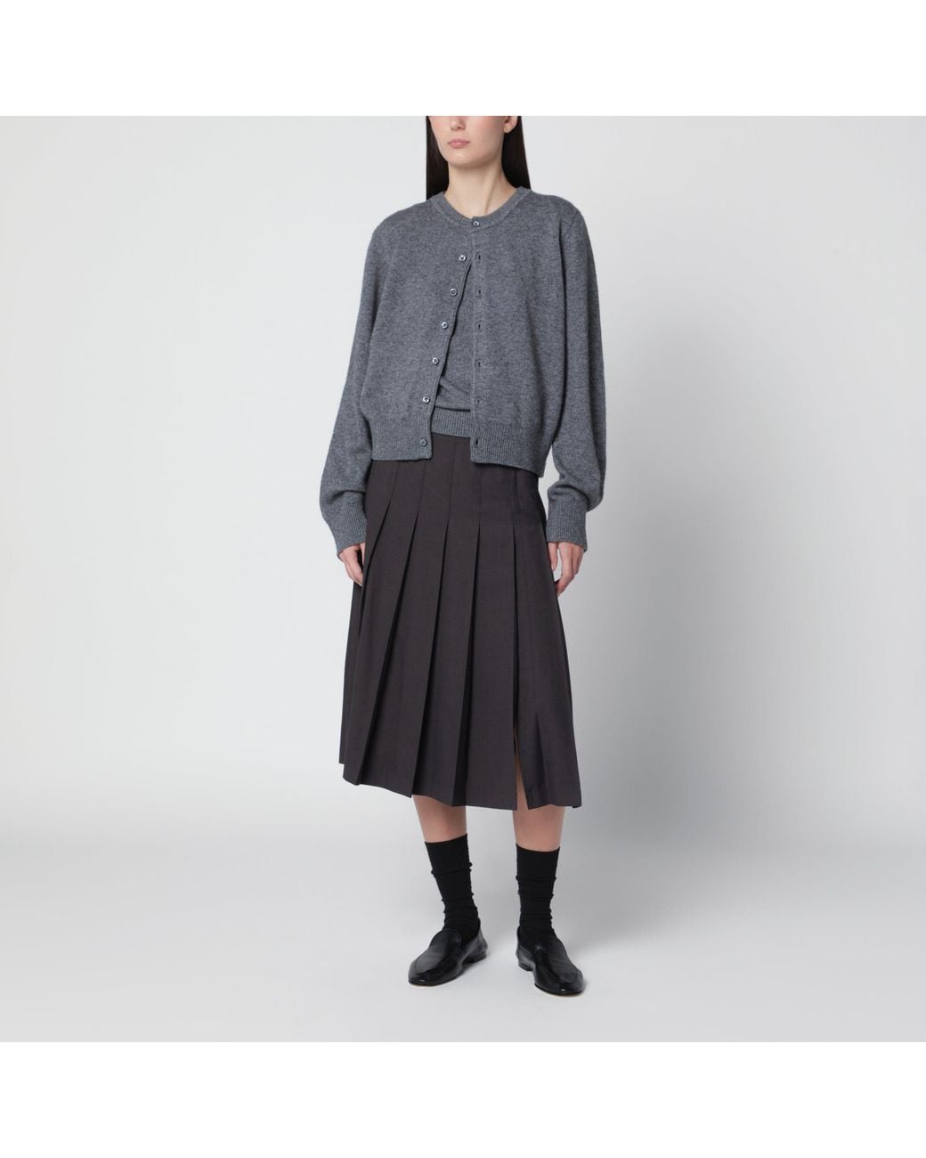 DUNST Gray Mélange Short-Sleeved Top