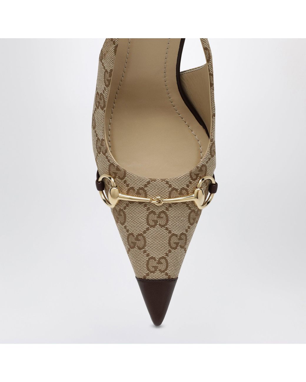 Gucci Metallic Donna Slingback Pumps