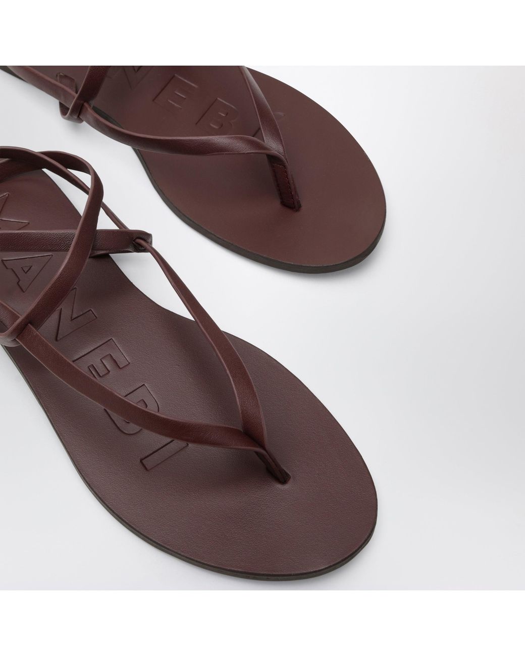 Manebí Brown Thong Sandals