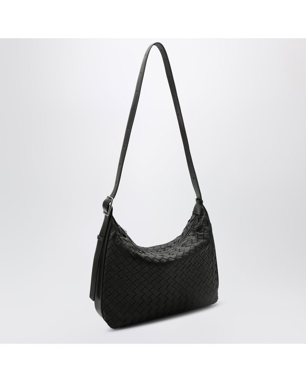 Bottega Veneta Black Small Traveler Hobo Bag for men