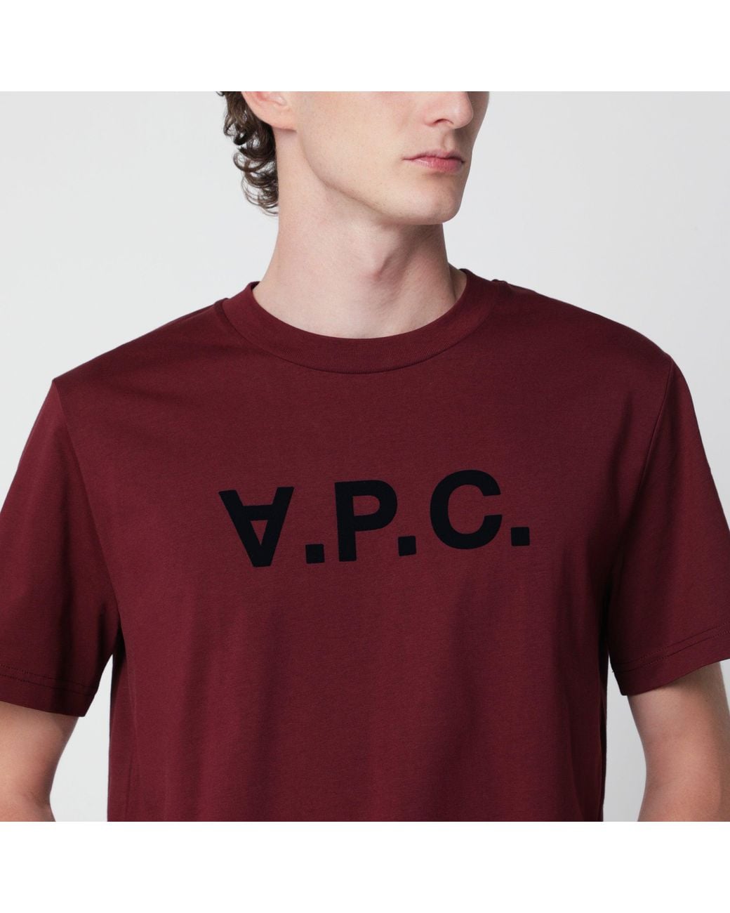 A.P.C. Red Standard Grand Vpc Cotton T-Shirt for men
