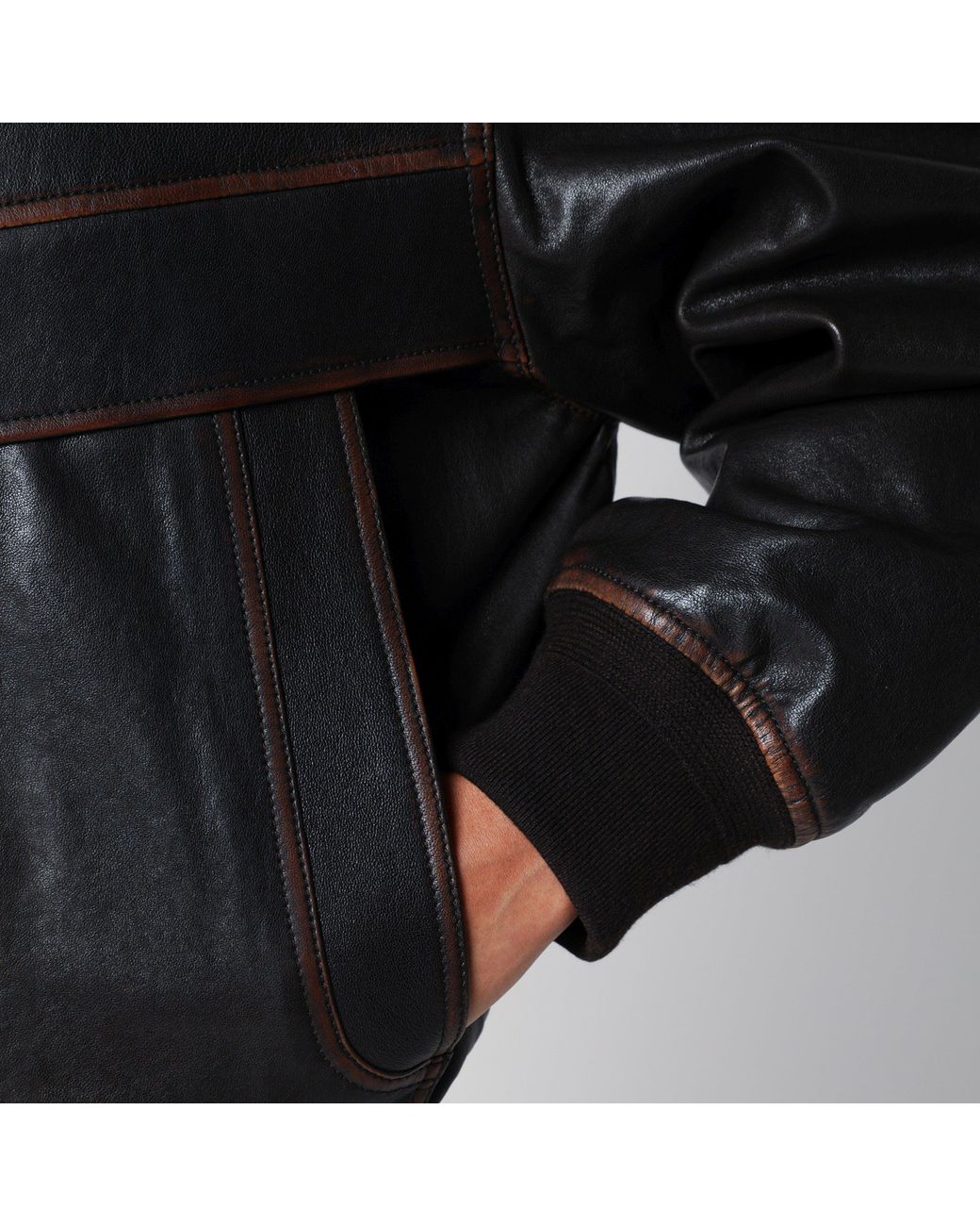 DUNST Black Dark Leather Blouson