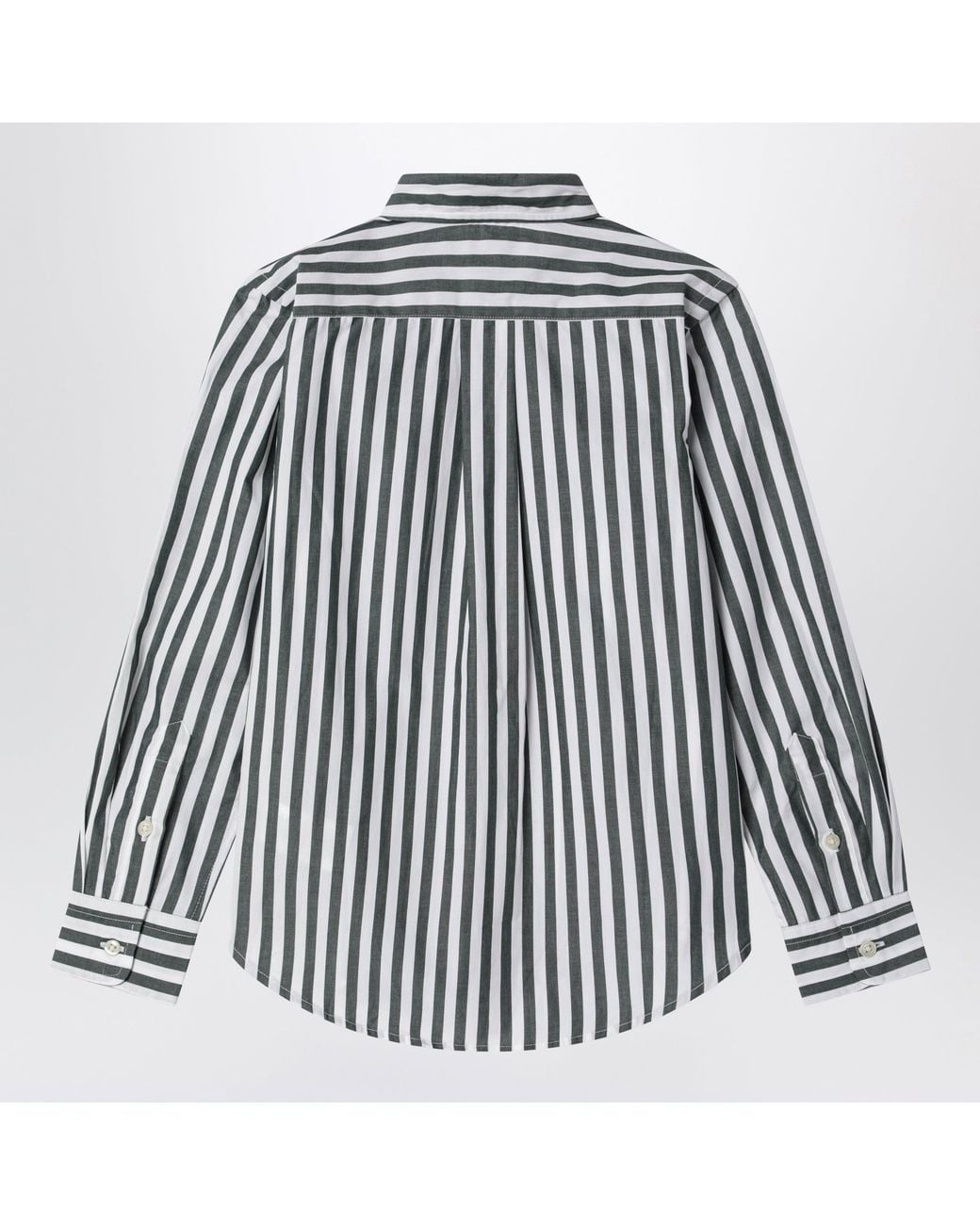 Polo Ralph Lauren Black And Striped Cotton Shirt