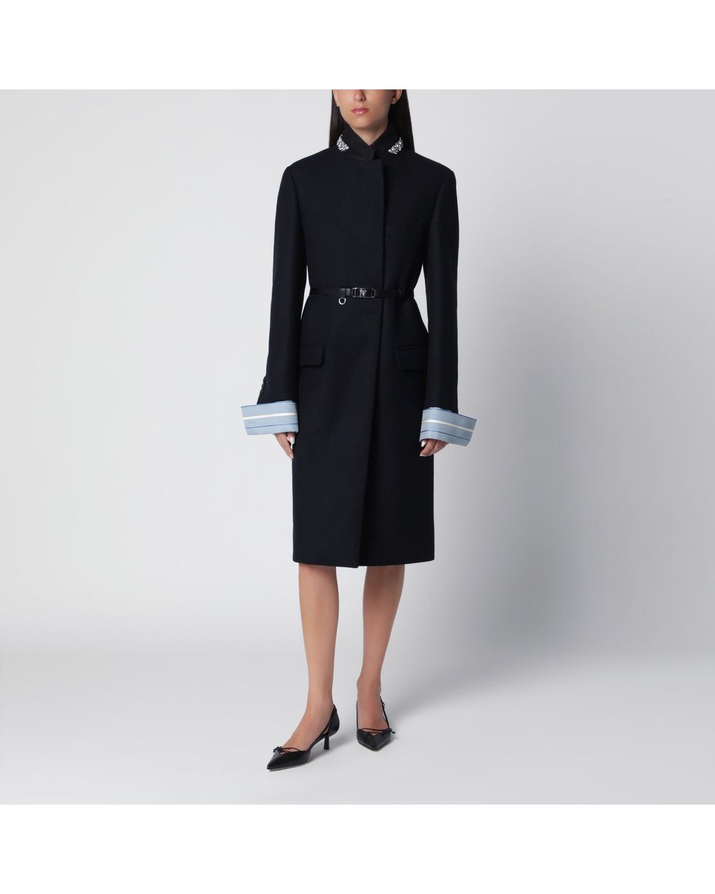 Cappotto Blu di Prada in Black