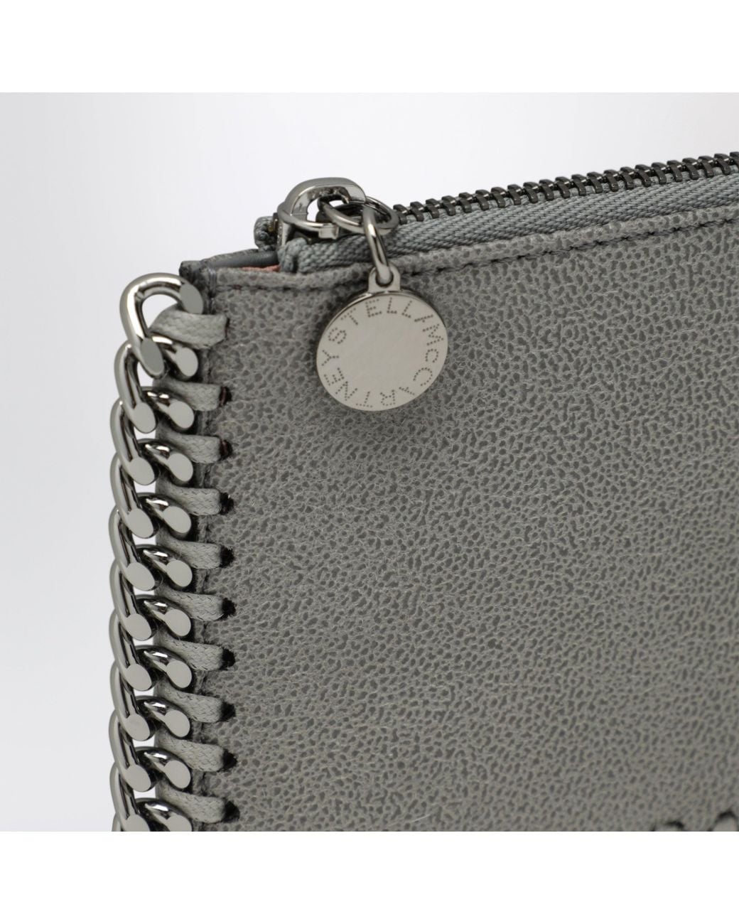 Stella McCartney Gray Light Falabella Card Holder