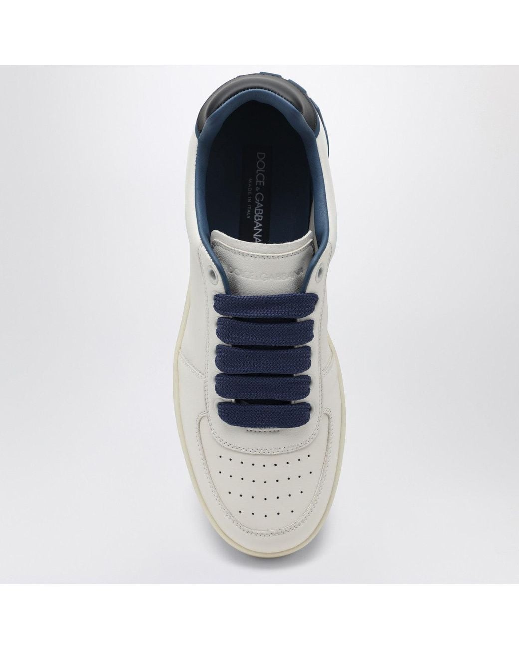 Dolce & Gabbana White Portofino Leather Sneakers for men