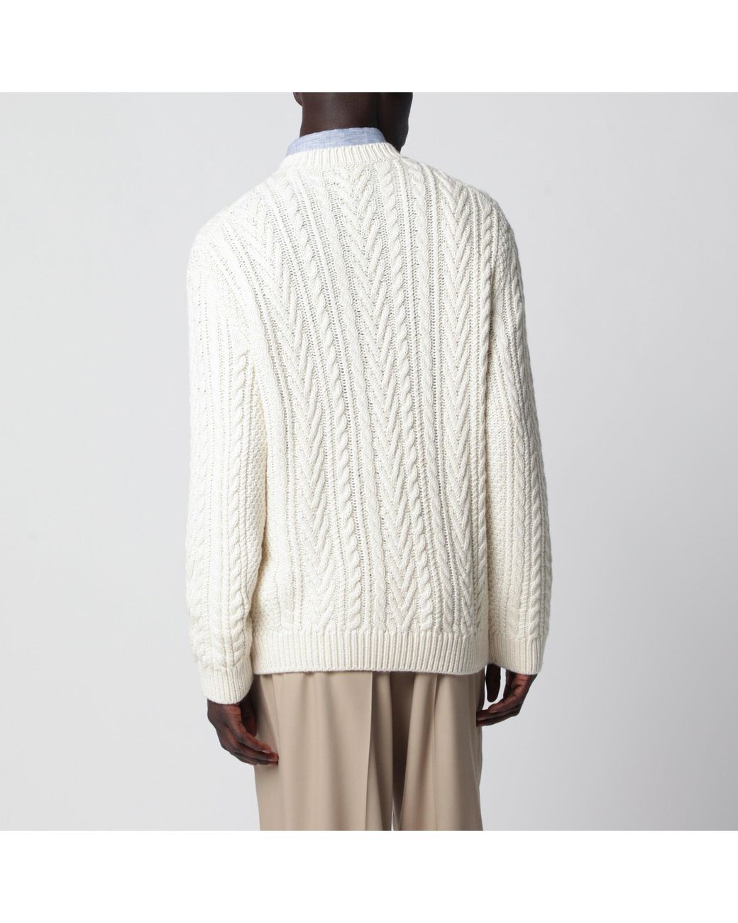 Loro Piana White Schooner Sweater for men