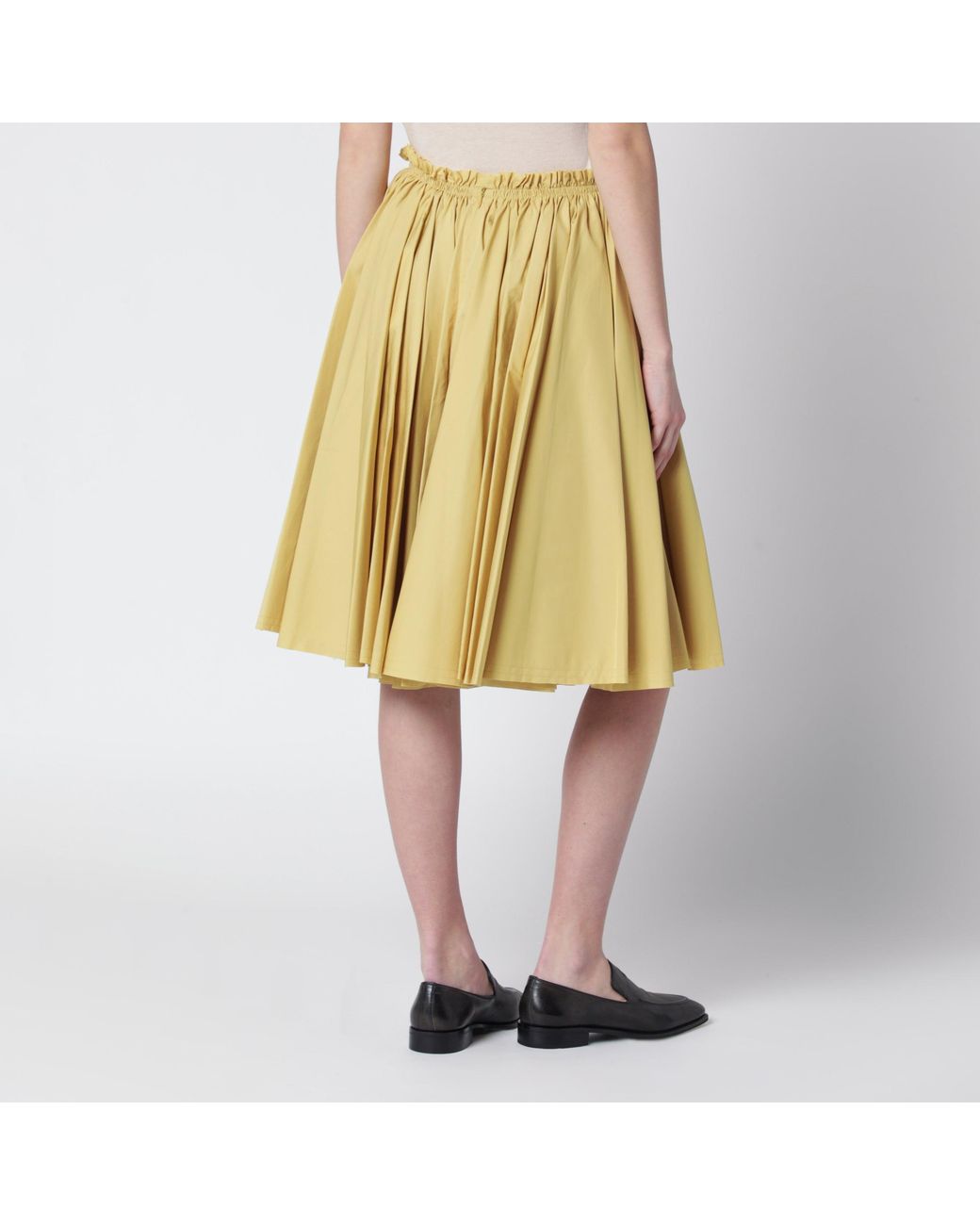AMI Yellow Pastel Cotton Skirt