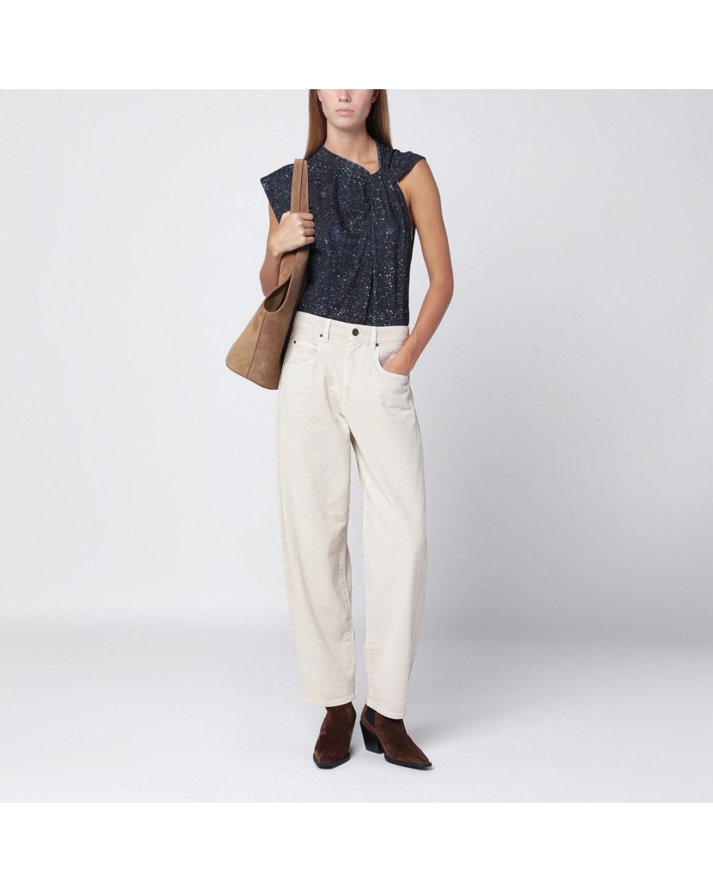 Isabel Marant Blue Top "Nayda"