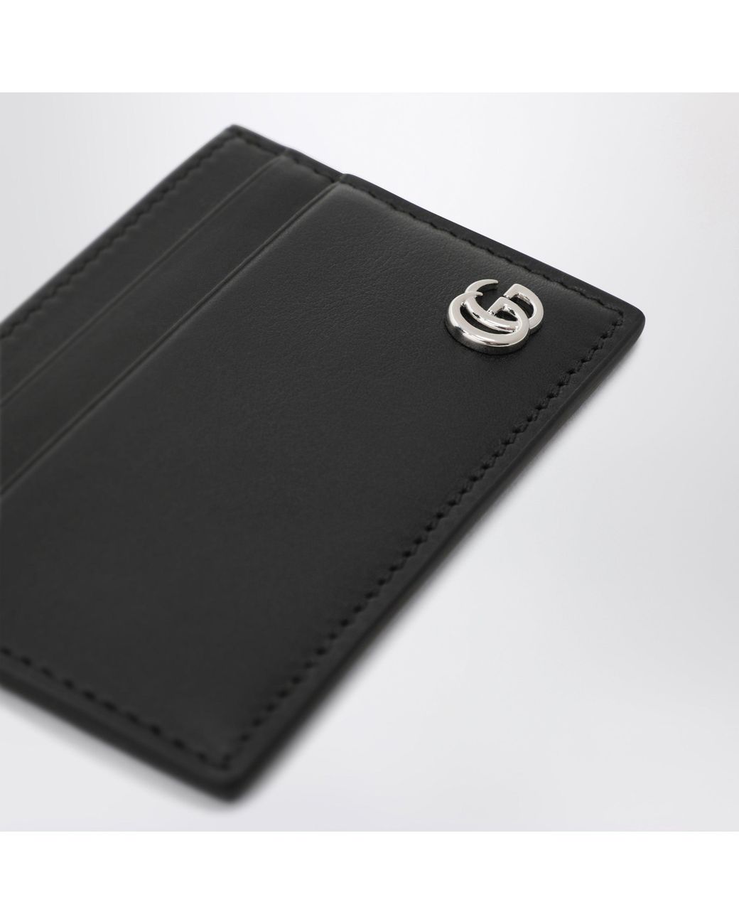 Gucci Black Gg Marmont Card Holder for men