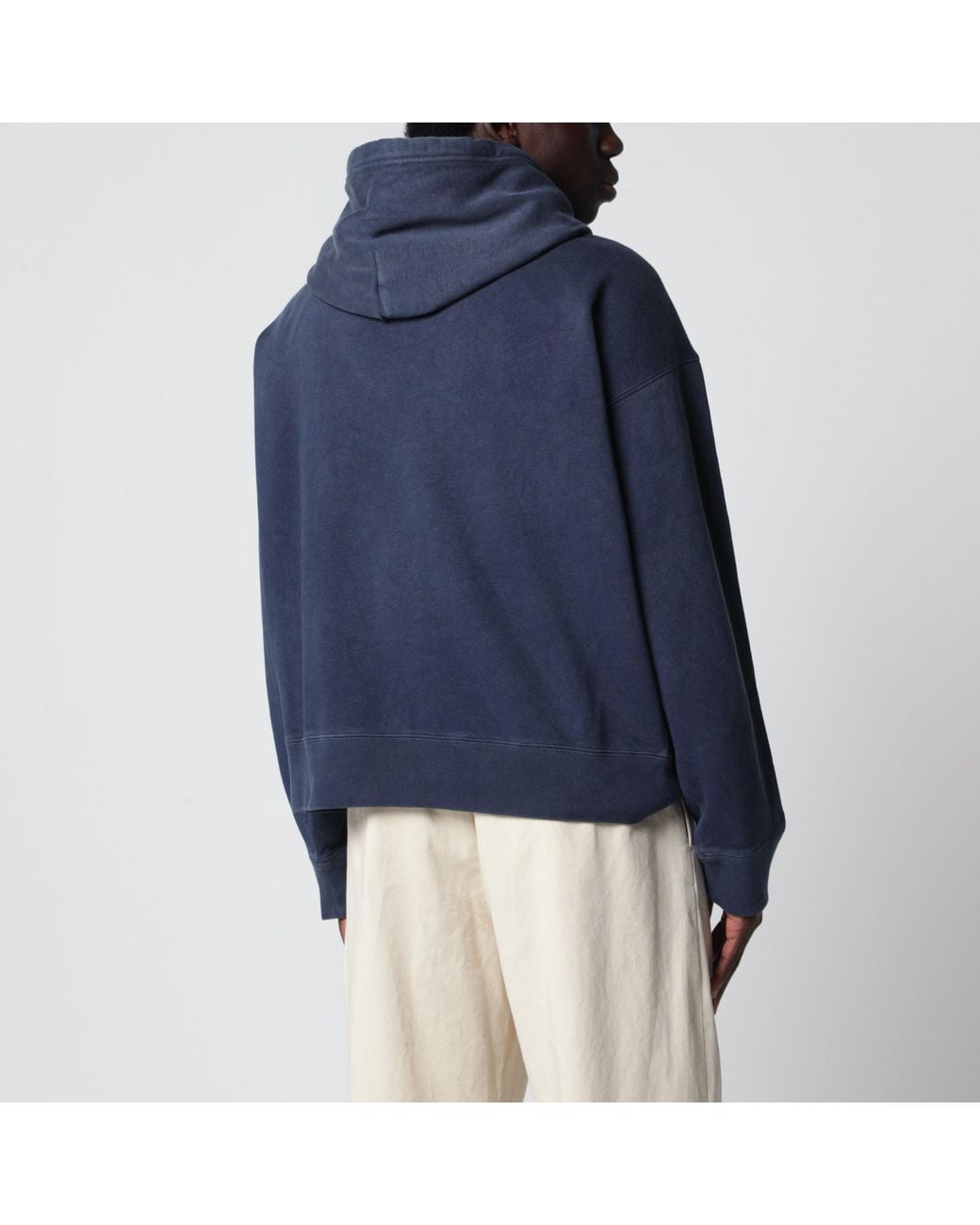 Polo Ralph Lauren Blue Relaxed-Fit Hoodie With Logo Print for men