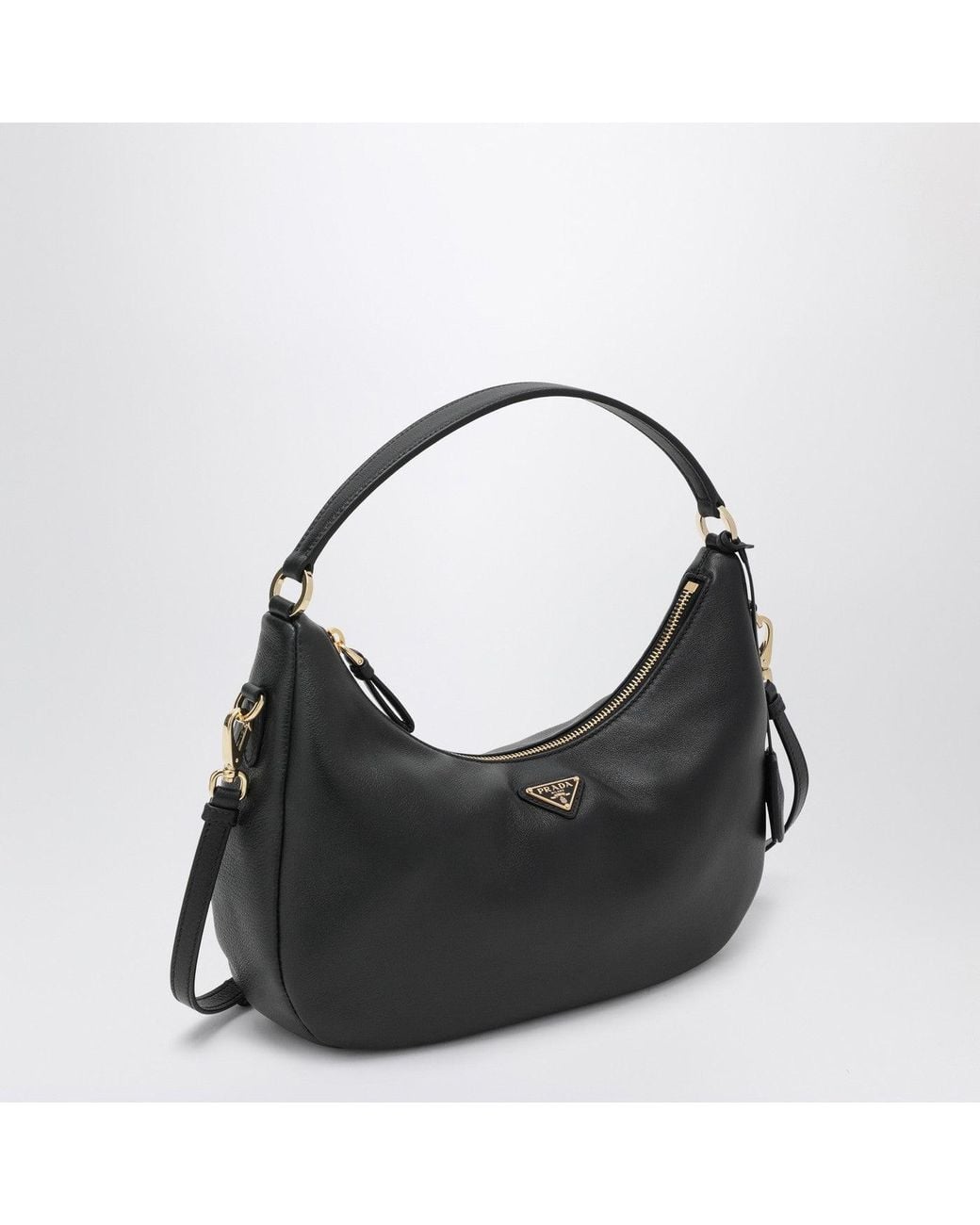 Prada Black Leather Shoulder Bag