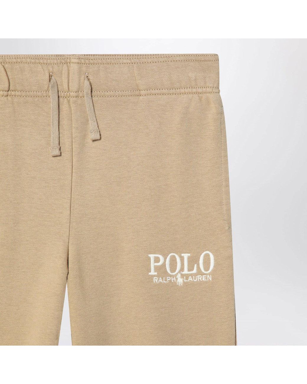 Polo Ralph Lauren Natural Cotton Jogging Trousers With Logo for men