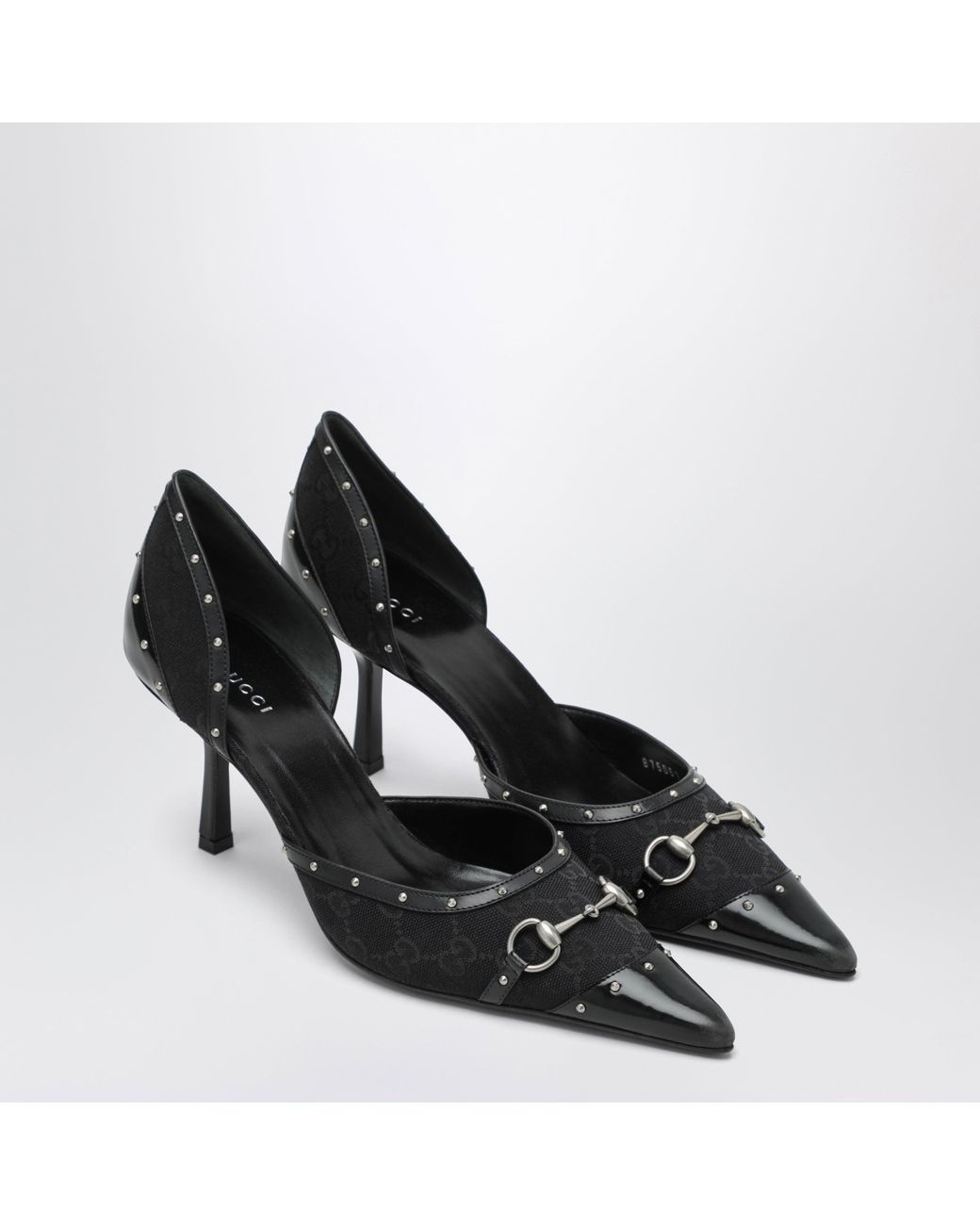 Gucci Black Savoy Gg Fabric Pumps