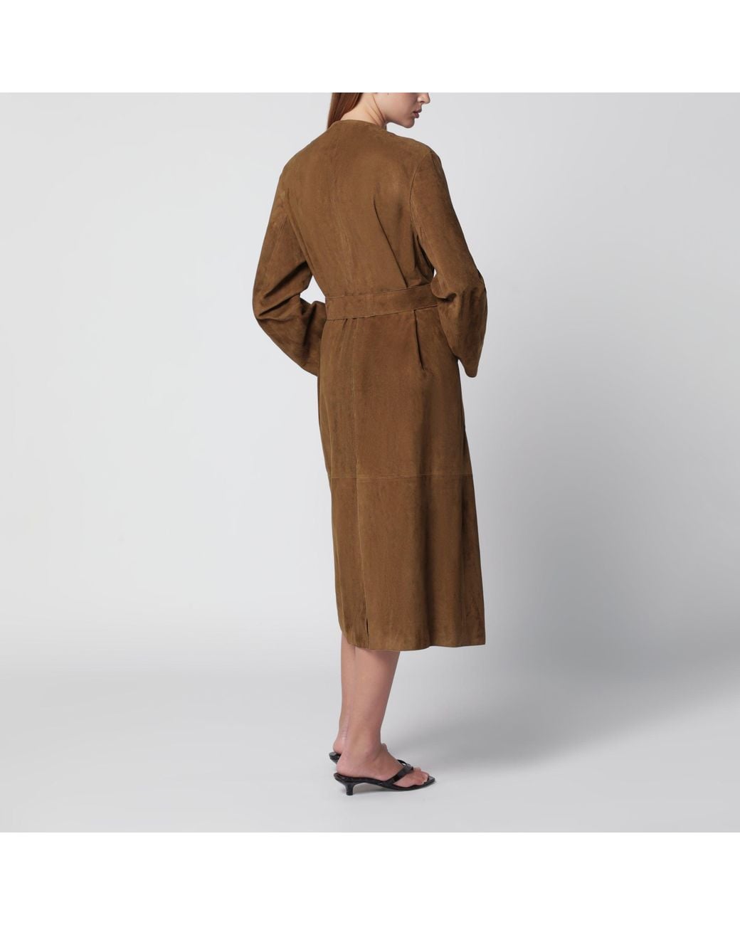 Nour Hammour Brown Ruelle Belted Coat