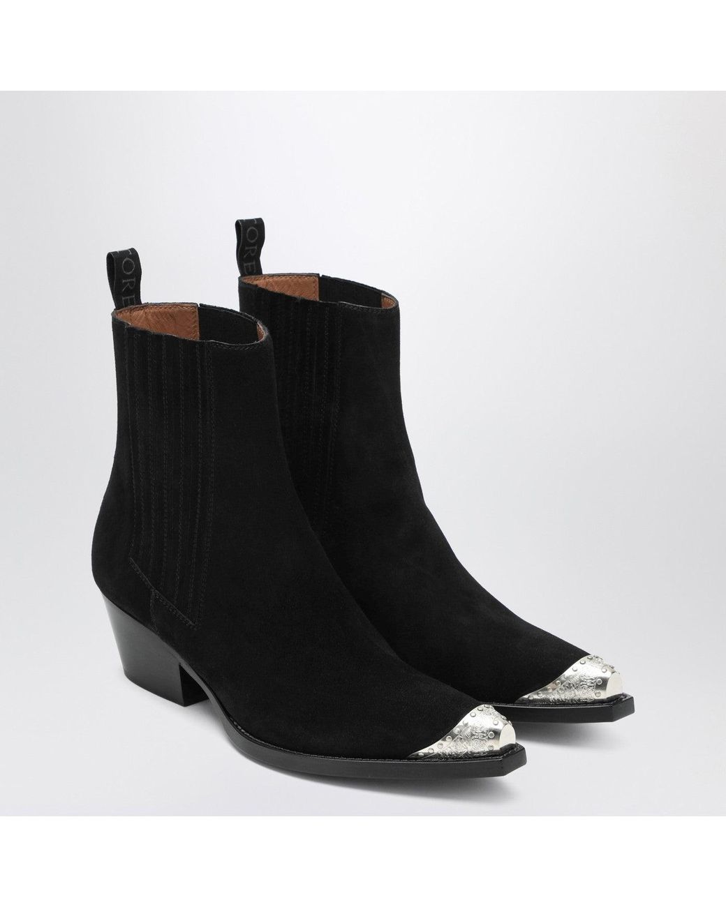 Sartore Black Suede Wax Ankle Boot