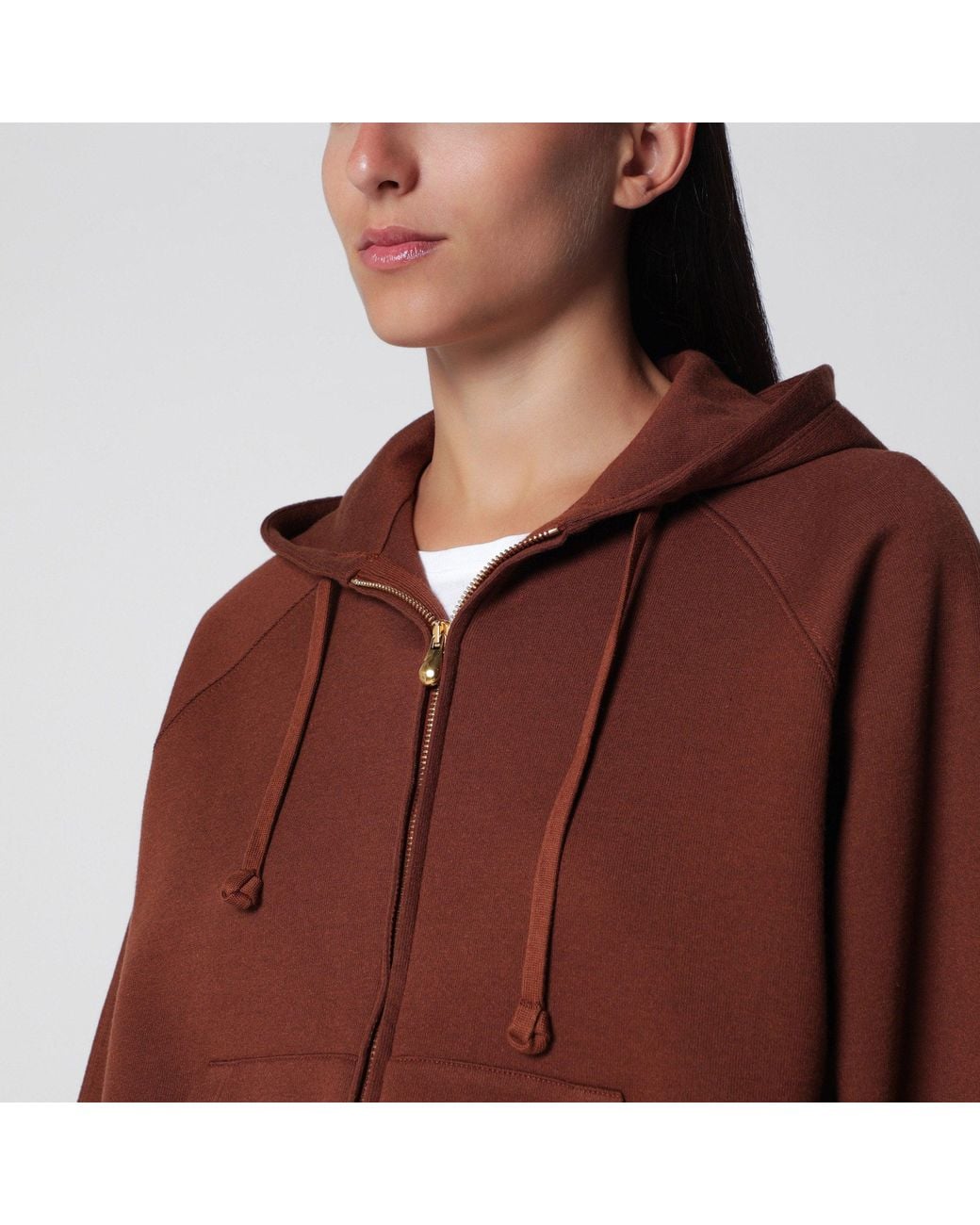Loro Piana Brown Cotton Hoodie