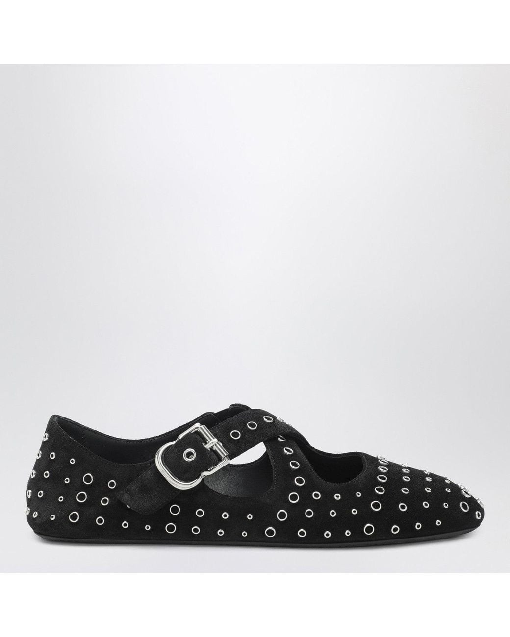 Alaïa Black Flat Ballerinas