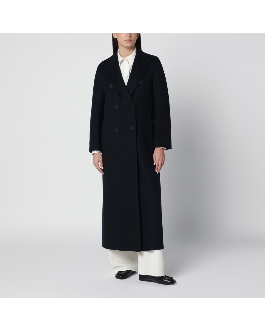 Max Mara Black Double-Breasted Coat