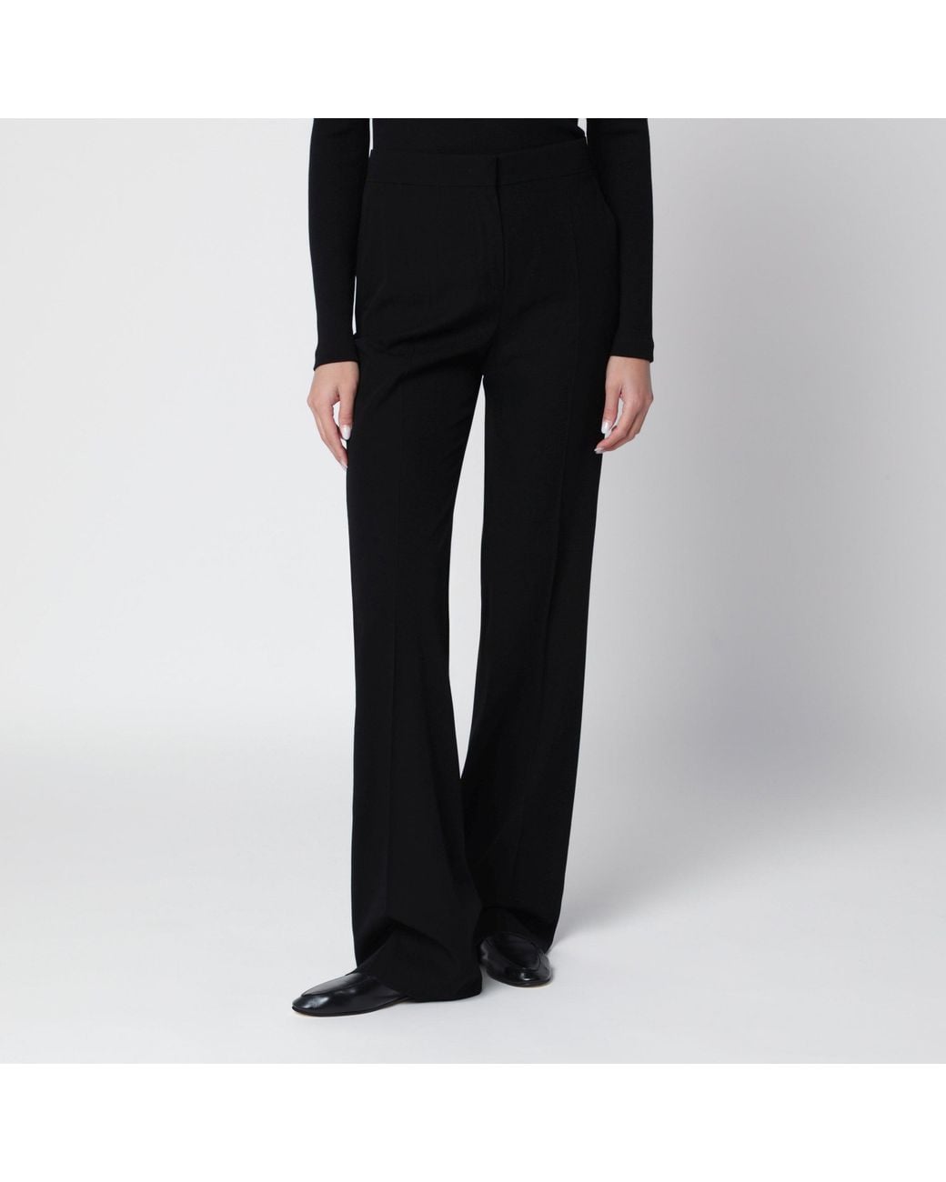 Max Mara Black Palazzo Trousers