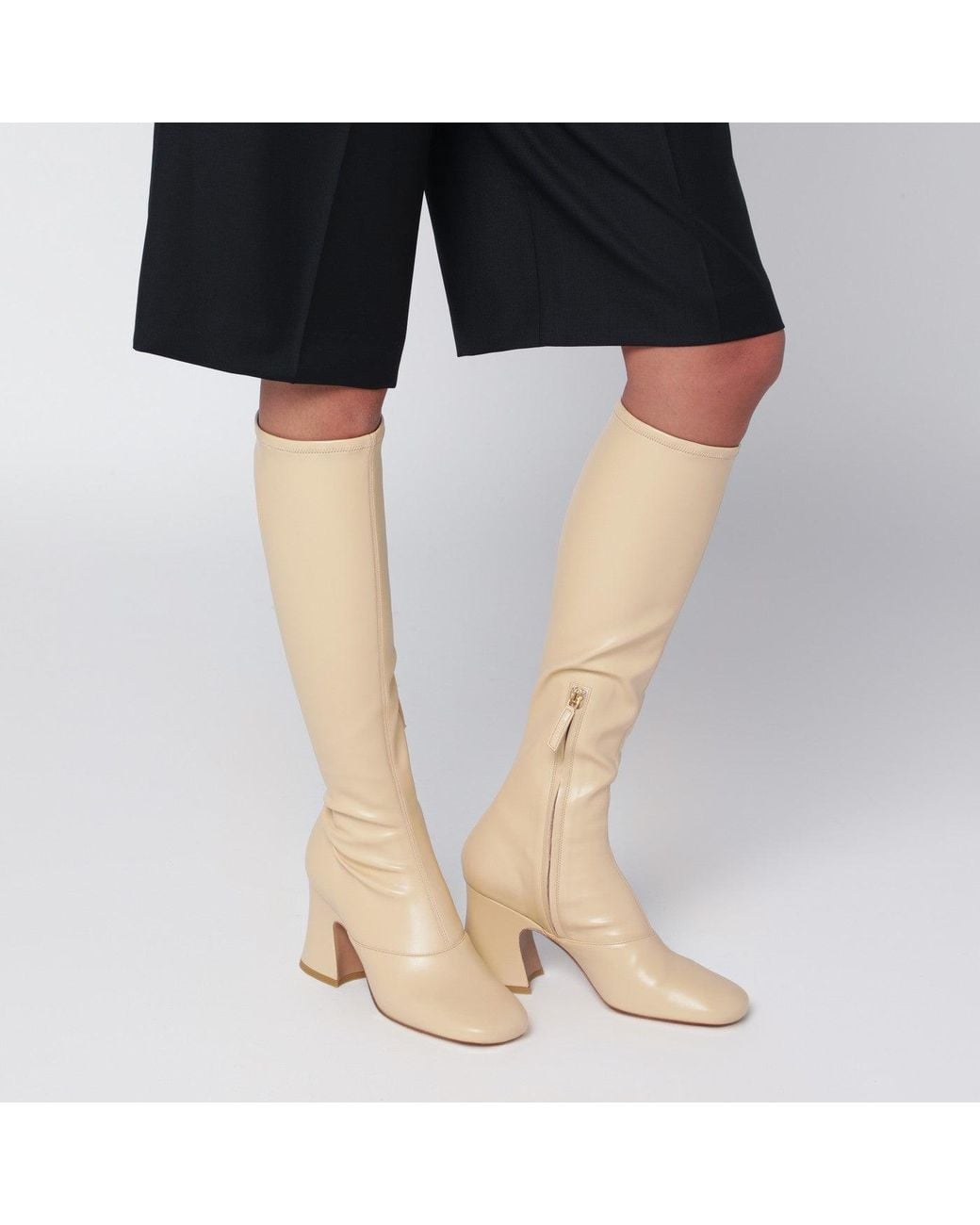Chloé Natural Heeled Boots