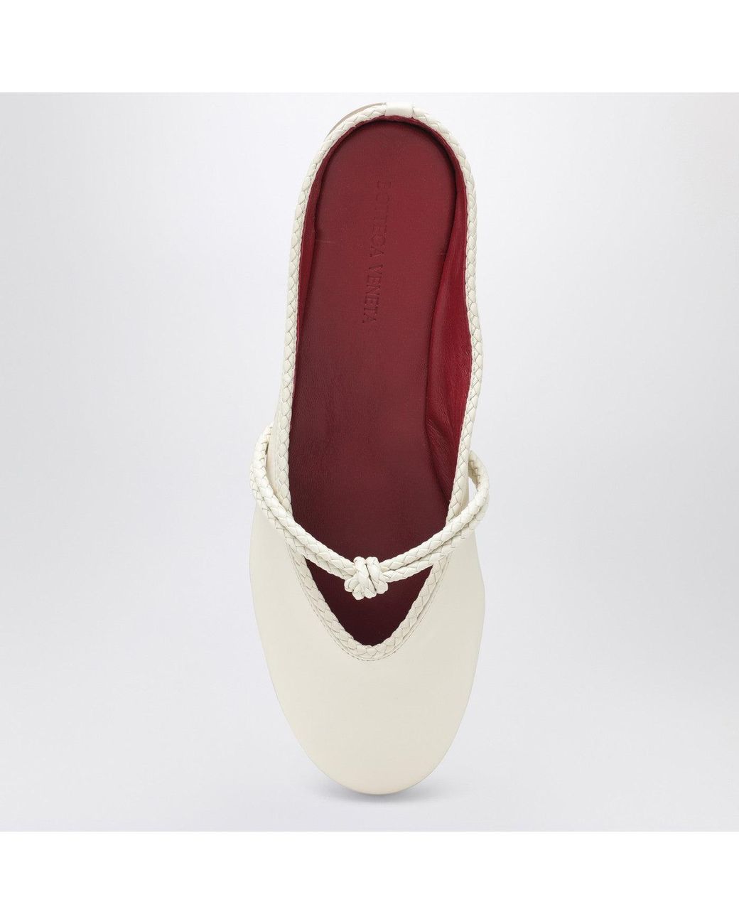 Bottega Veneta White Rosa Mules