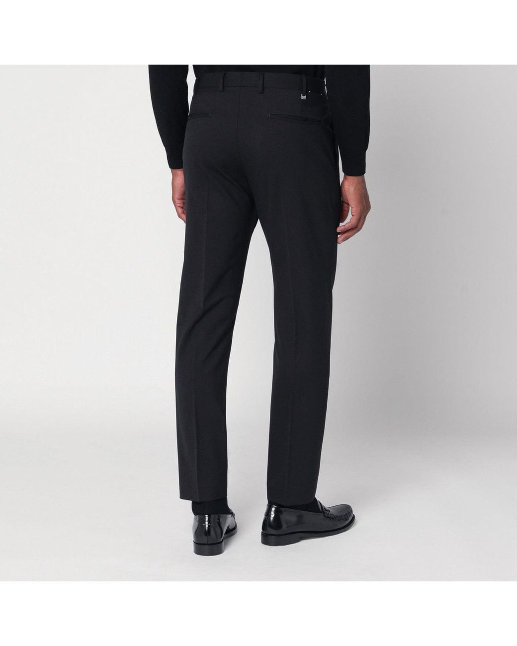 PT Torino Black Dieci Trousers for men