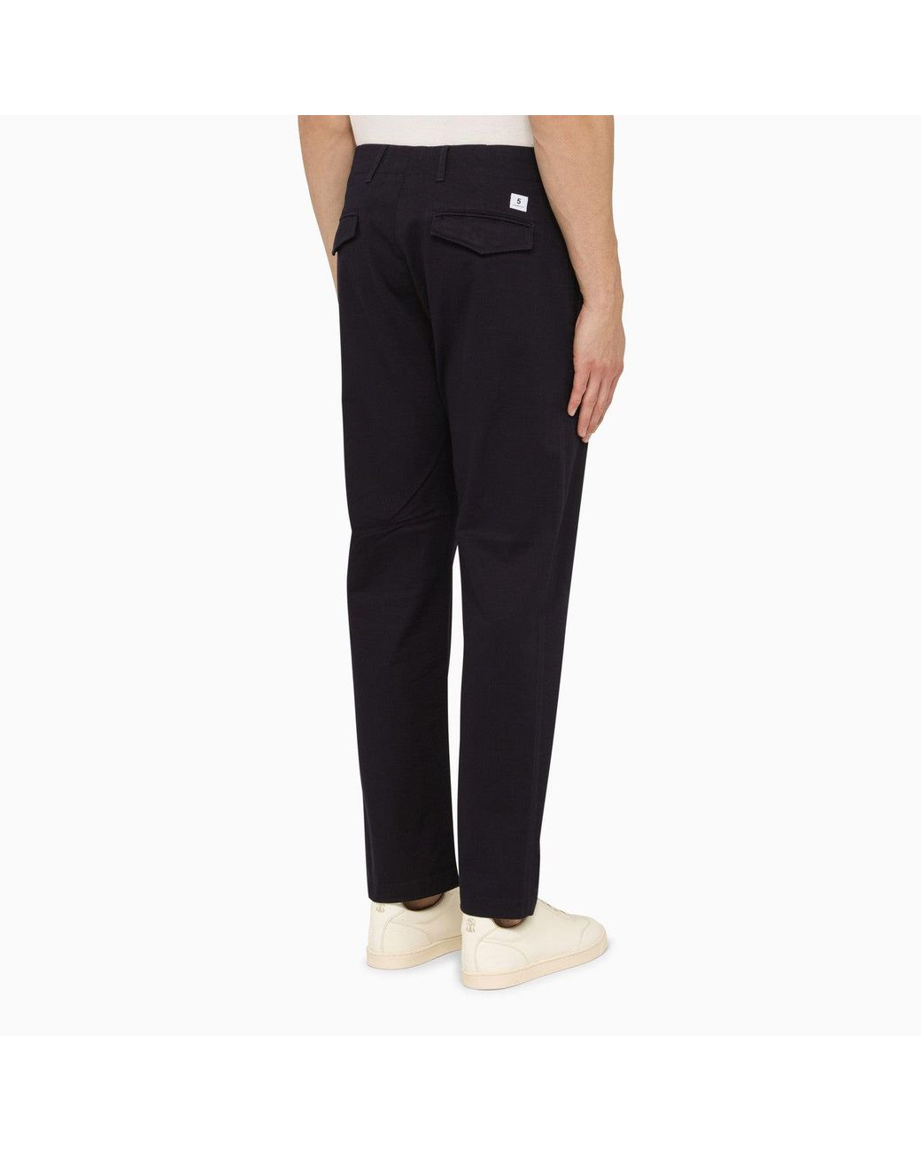 Department 5 Black Regular Cotton Trousers for men