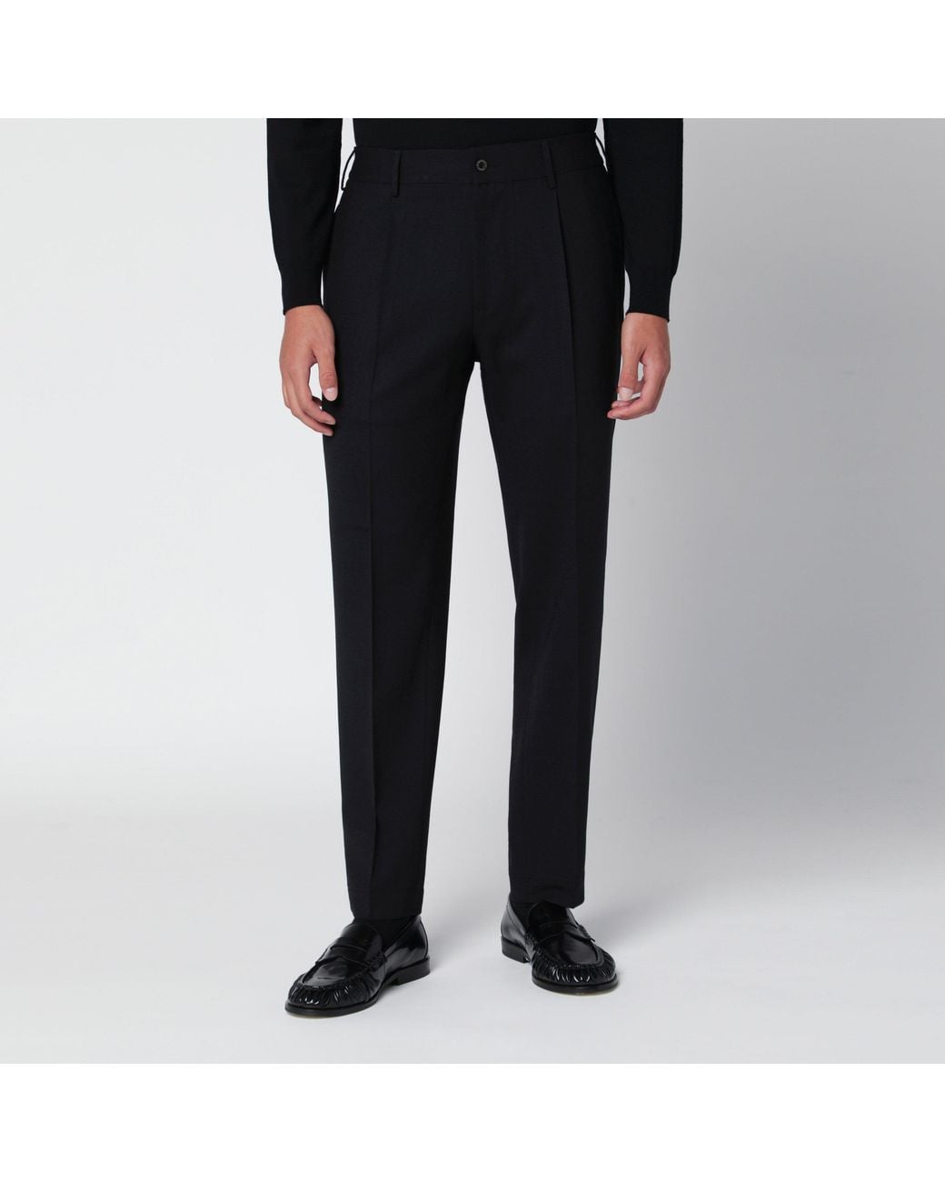 Santaniello Black Trousers for men