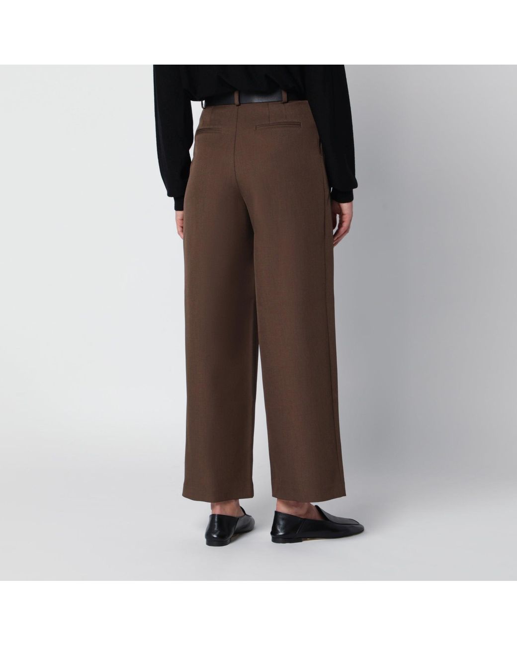 Source Unknown Brown Matteo Trousers With Belt