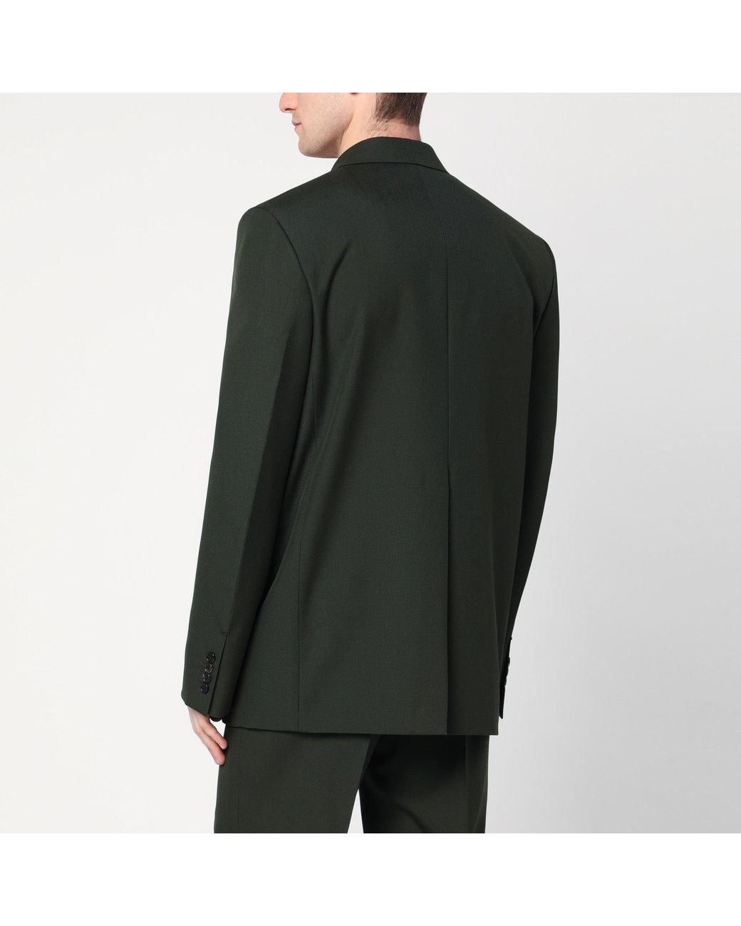 Gucci Green Military Double-breasted Jacket In Wool for men