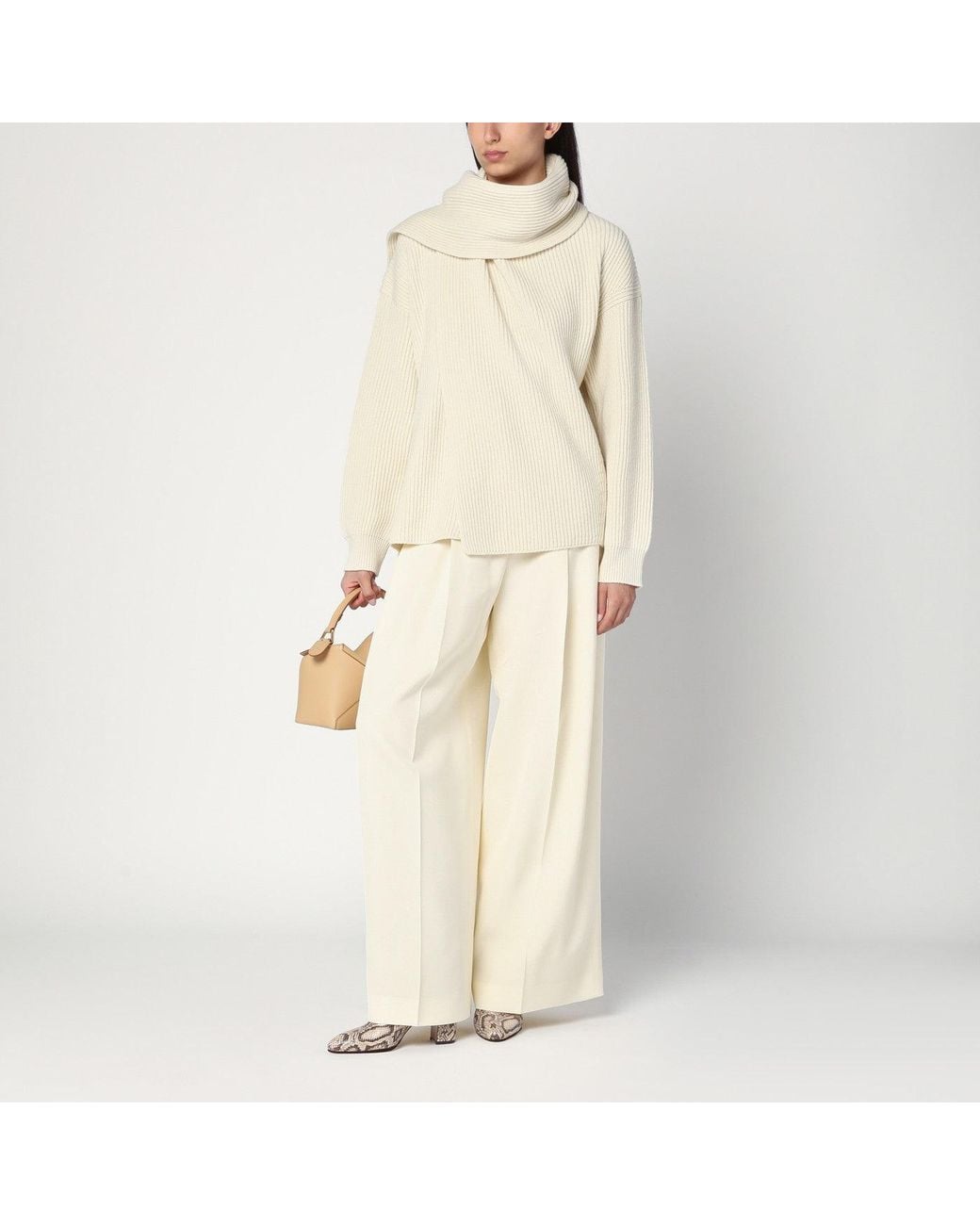 Jil Sander Natural Ivory Sweater