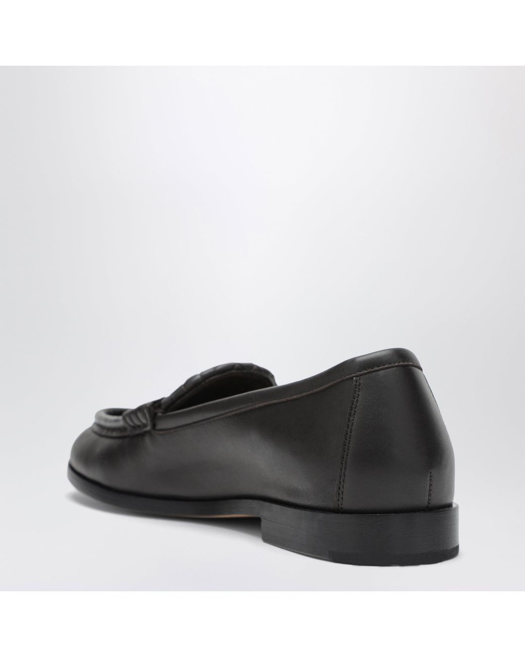 Bottega Veneta Black Silenzio Loafers