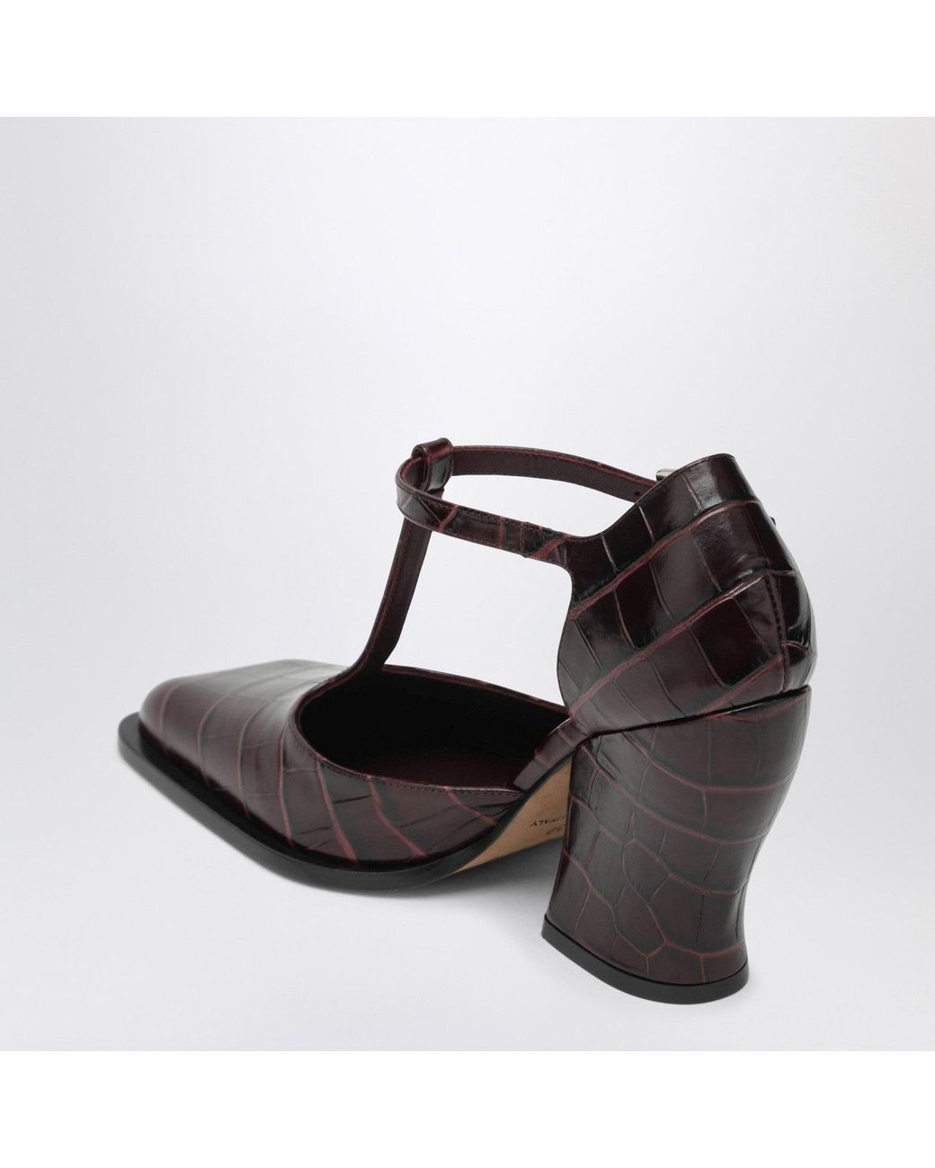 Loewe Brown Onda T-Bar Pumps