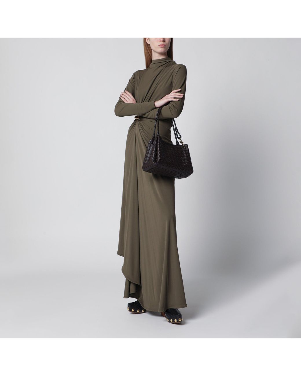 Sac Parachute Moyen Couleur Fondant Bottega Veneta en coloris Black