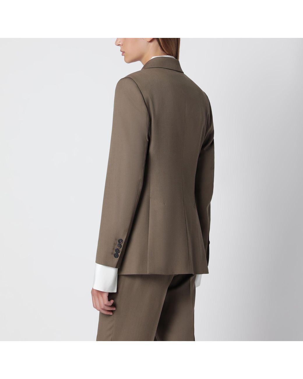 Max Mara Natural Camel Double-Breasted Wool Jacket