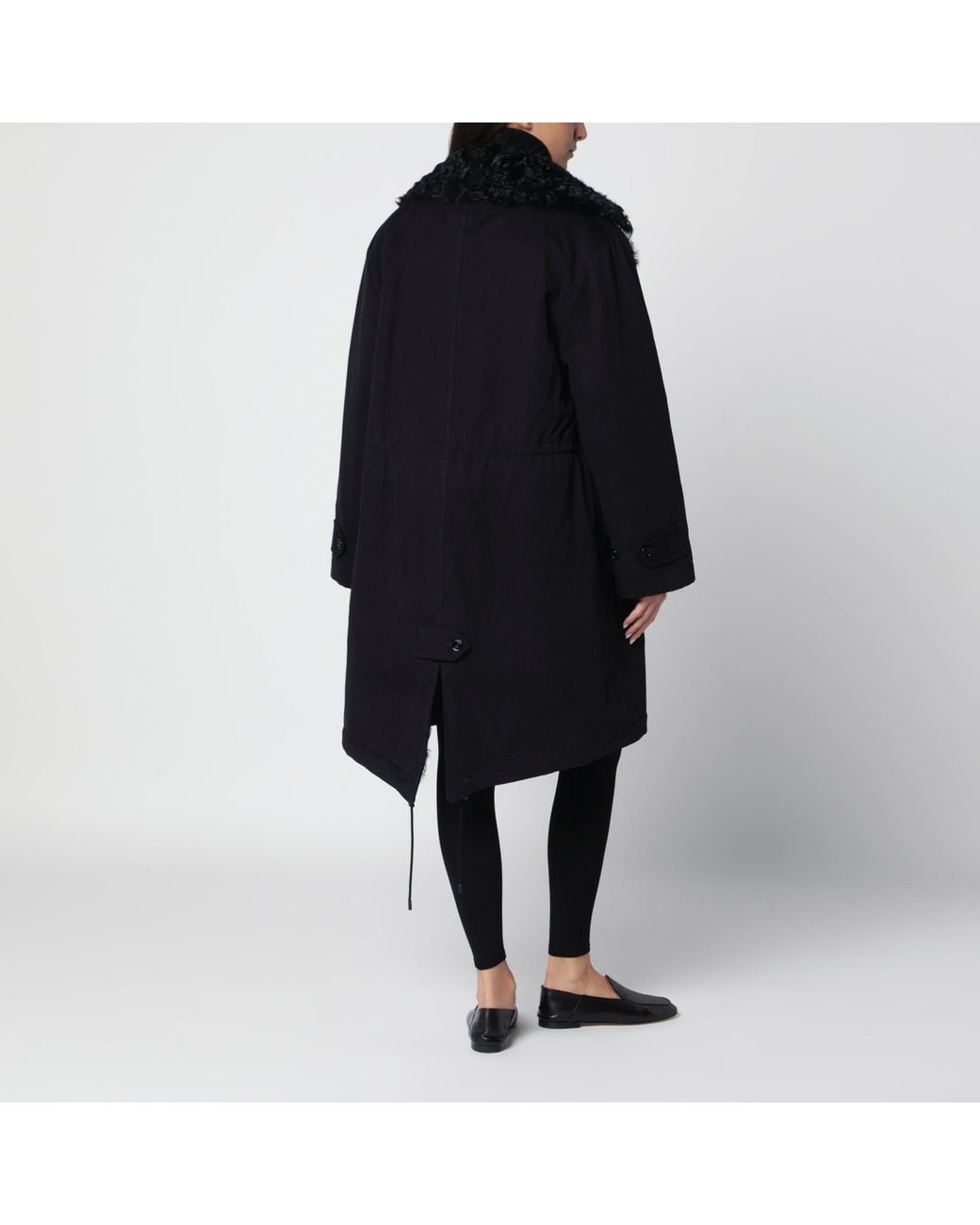 Totême Black Long Parka