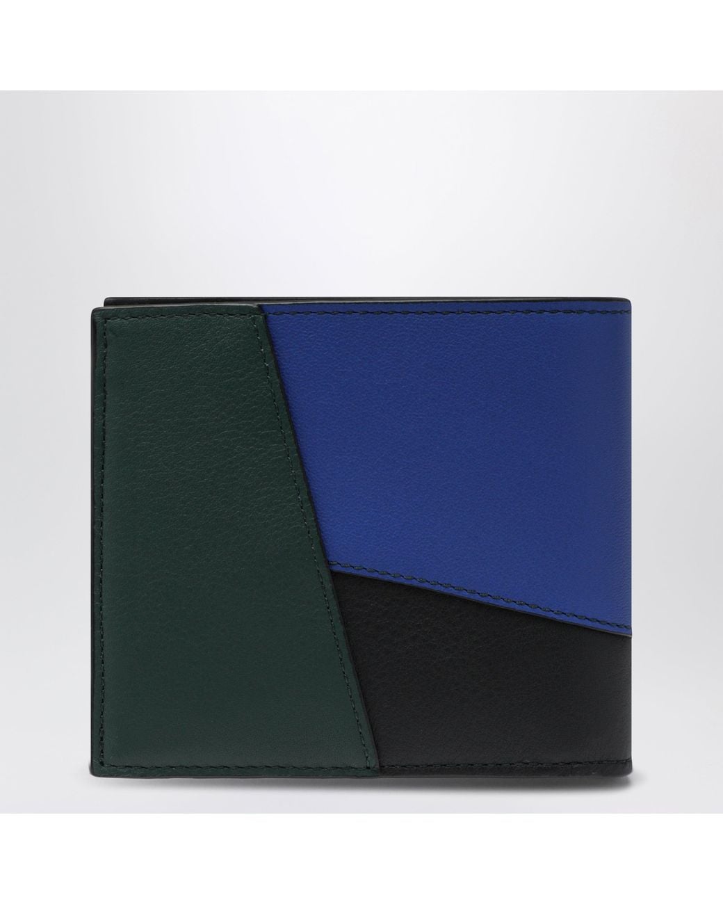 Loewe Blue Puzzle And Bifold Wallet for men