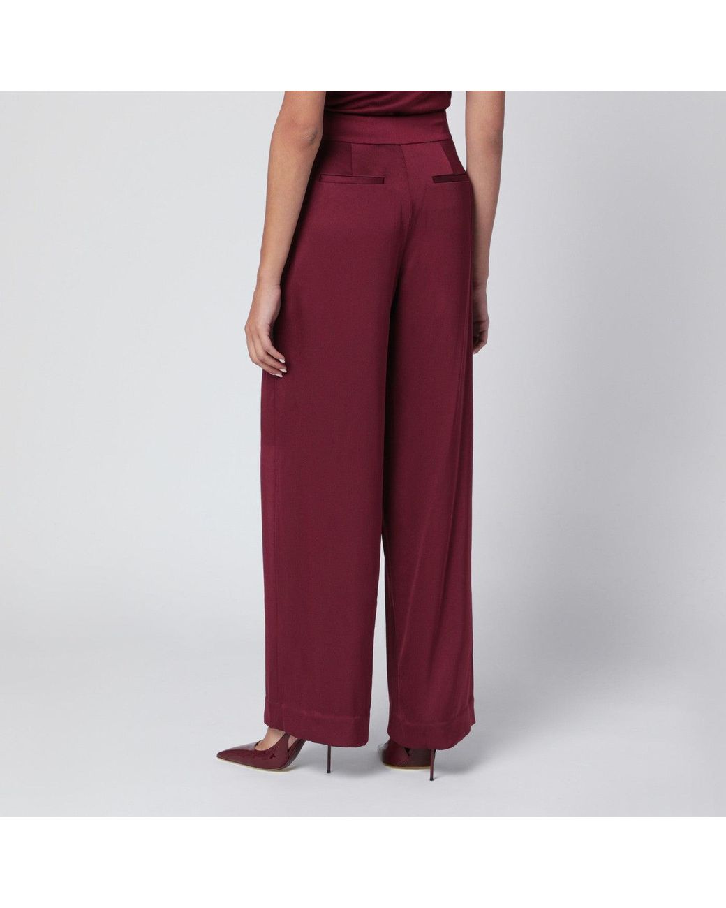 Jonathan Simkhai Red Kyra Trousers