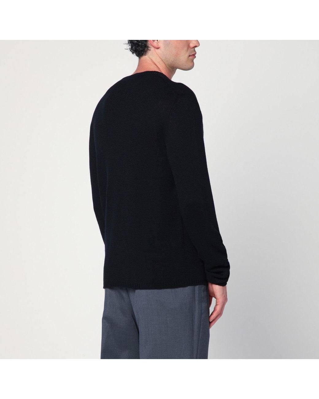 Prada Black Cashmere Sweater for men
