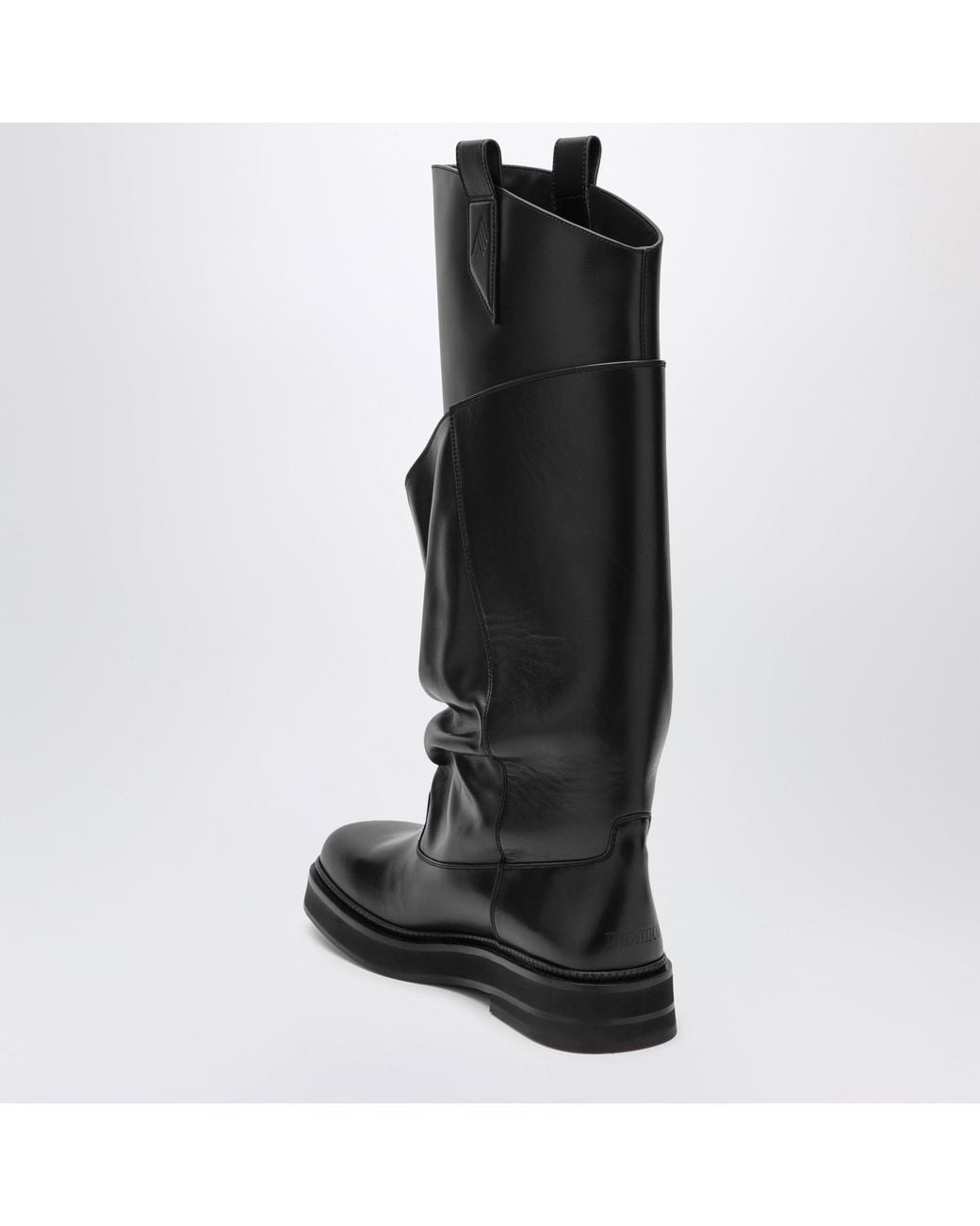 The Attico Black Robin Passeggiata Combat Boots